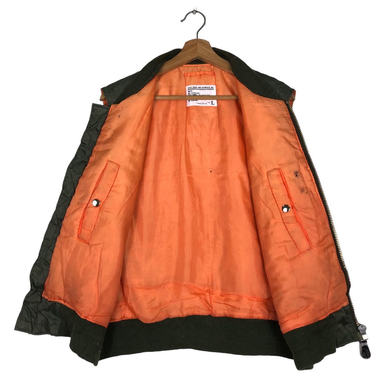 Japanese Brand 🔥Vintage Bomber Vest Jacket Ma-1 Military Buzz Ricksons Size US L / EU 52-54 / 3 - 12 Thumbnail