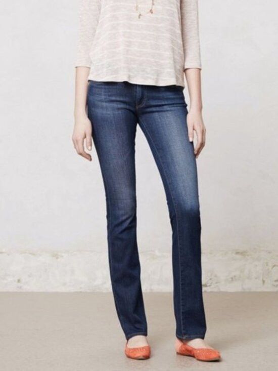 AG Adriano Goldschmied AG Jeans Dark Wash Ballad Slim Boot Cut Jeans - 32-34" Size 33" - 11 Thumbnail