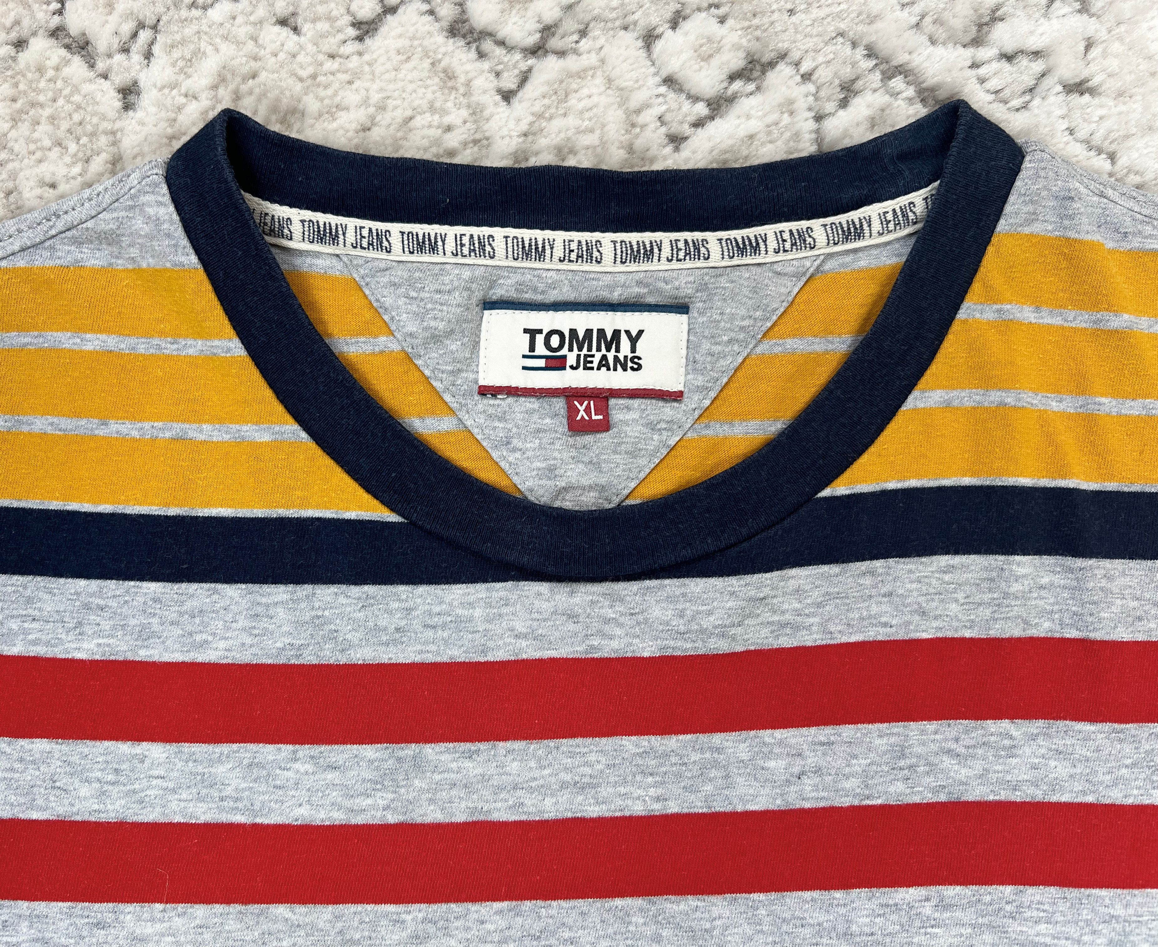 Tommy Jeans Tommy Jeans Multicolor Striped T-shirt XL Size US XL / EU 56 / 4 - 2 Thumbnail