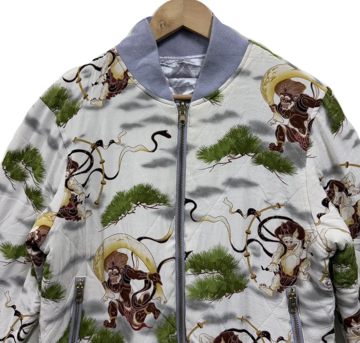 Japanese Brand Oniwa Soto 2004 Silk Sukajan Jacket Size US L / EU 52-54 / 3 - 5 Thumbnail