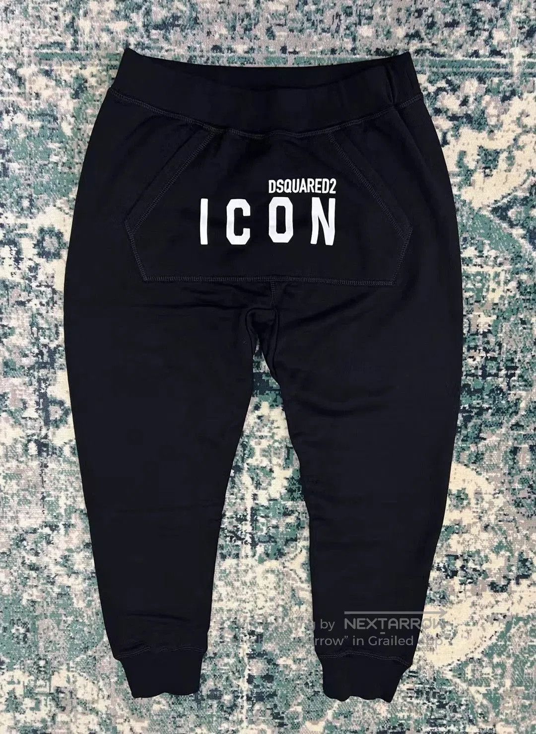 Dsquared2 Black Icon Print Sweatpants. Size US 30 / EU 46 - 1 Thumbnail