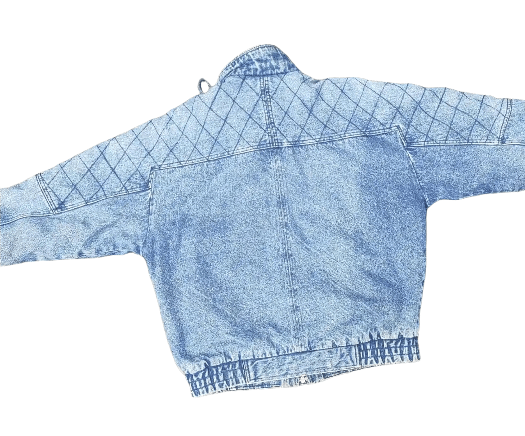 Japanese Brand Vintage Denim Bomber Size US M / EU 48-50 / 2 - 2 Thumbnail