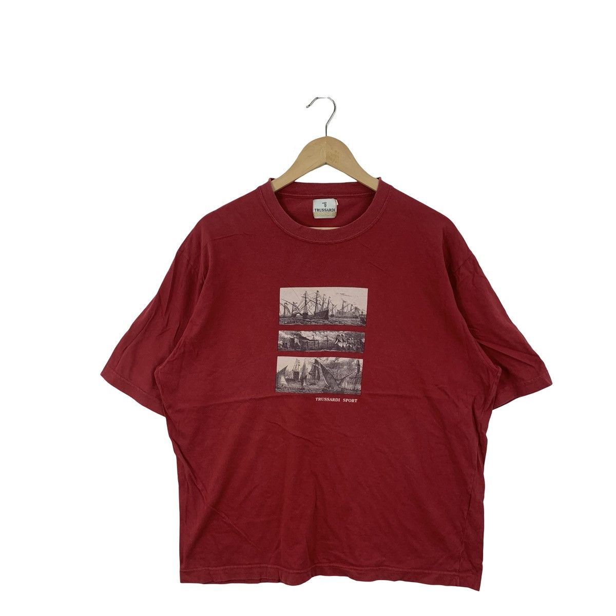 Trussardi Vintage TRUSSARDI SPORT 19th Century Steel Engravings Size US L / EU 52-54 / 3 - 3 Thumbnail