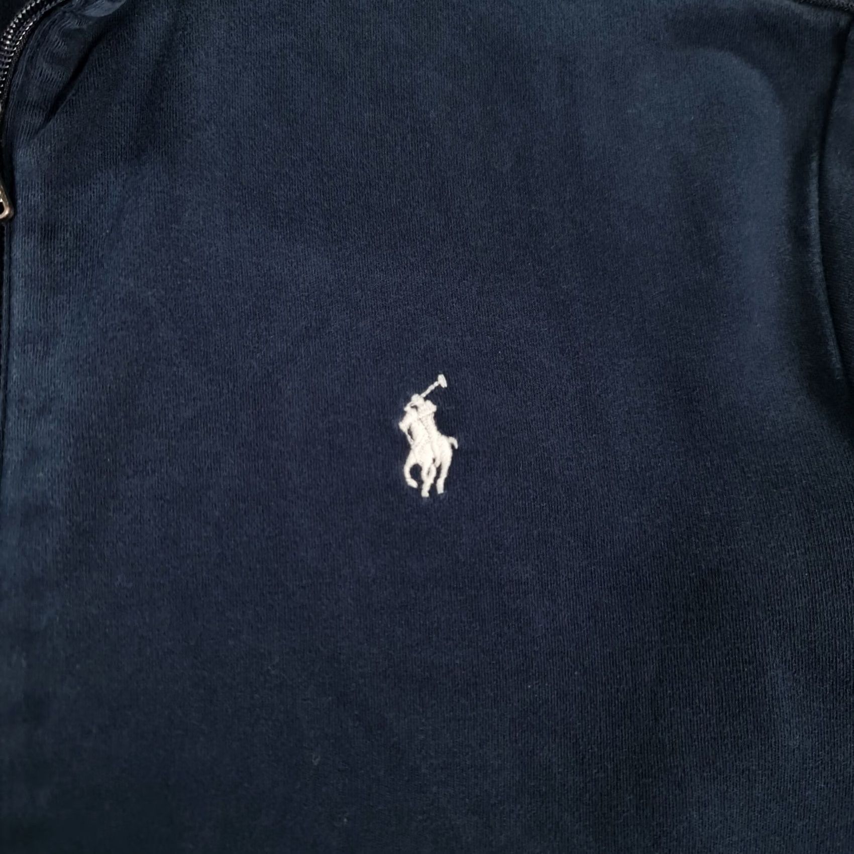 Polo Ralph Lauren Polo Ralph Lauren Mens Track Jacket Navy Blue M Cotton Full Zip Pockets Size US M / EU 48-50 / 2 - 4 Thumbnail