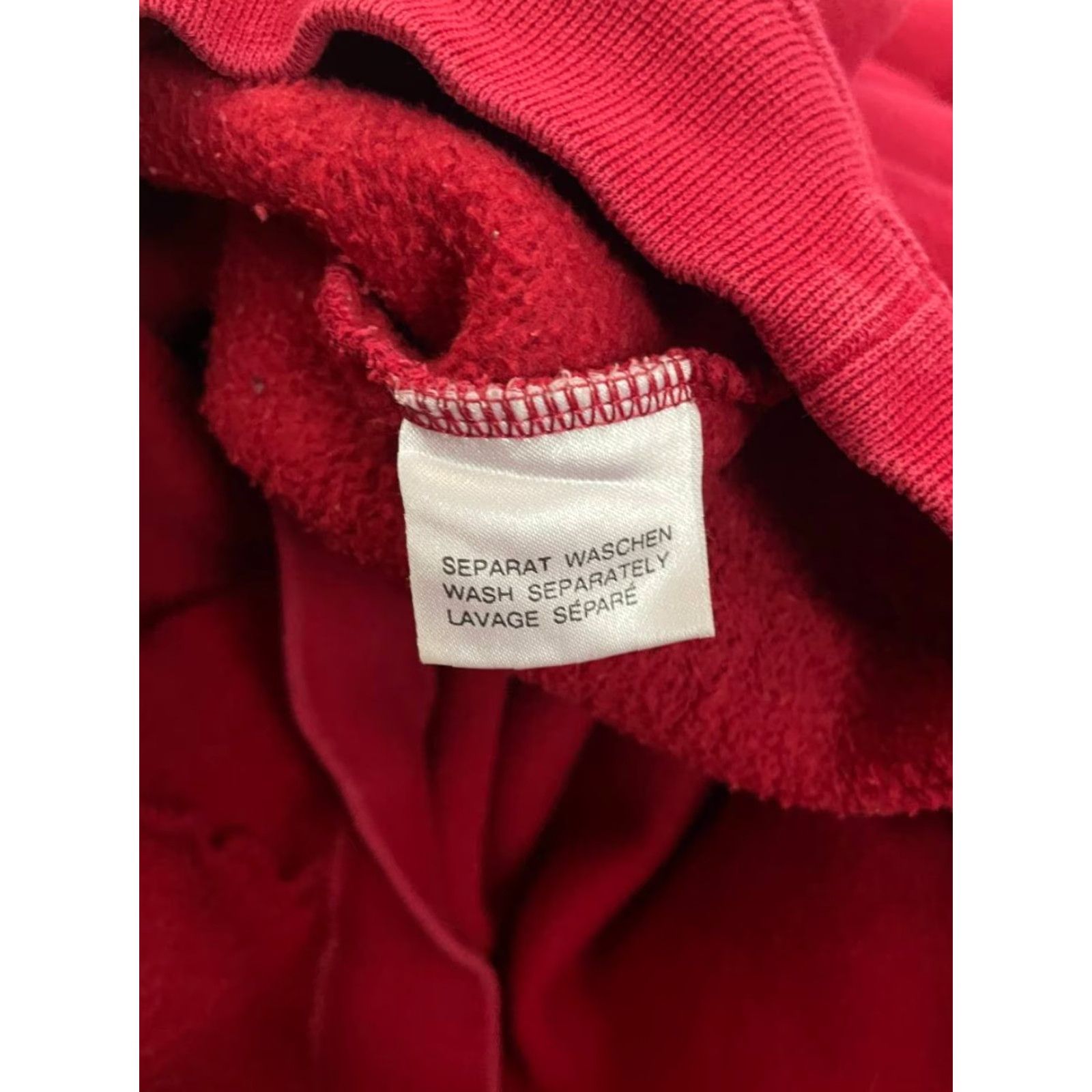 Adidas Adidas Sweatshirt Mens Size L Red Cotton Polyester Fleece Crew Neck Pullover Long Sleeve Activewear Supervised by Adidas Logo Size US L / EU 52-54 / 3 - 7 Thumbnail
