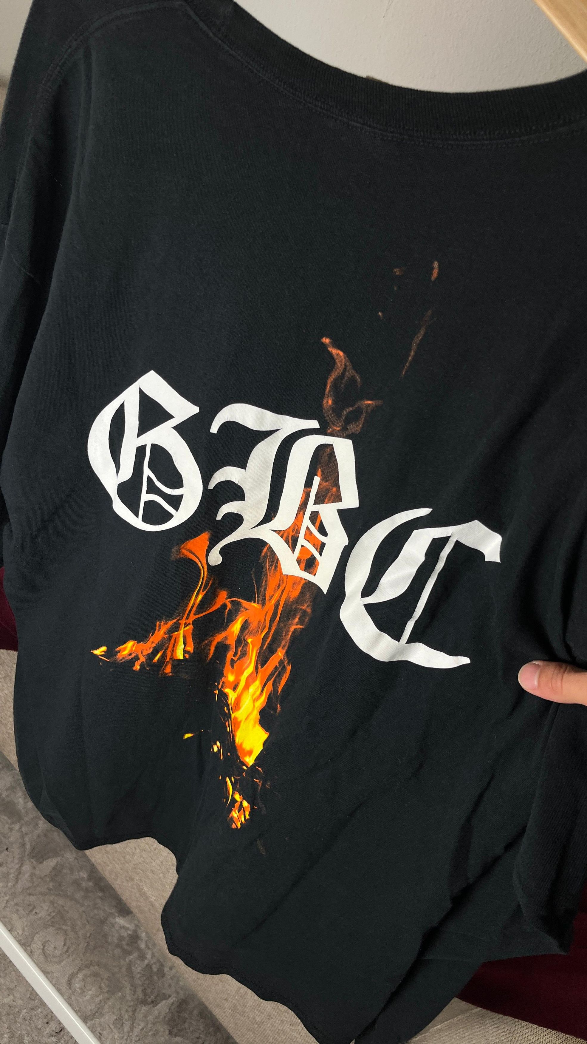 Gothboiclique GBC Fire Long Sleeve (Black/2XL)