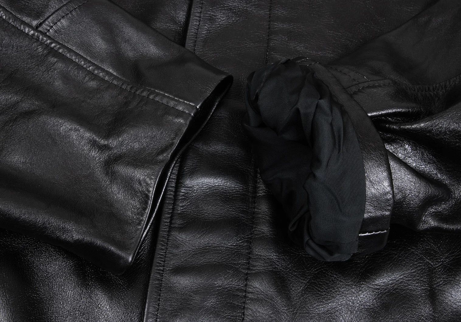 Yohji Yamamoto Yohji Yamamoto 6.1 Leather Belted Coat Size US L / EU 52-54 / 3 - 7 Thumbnail