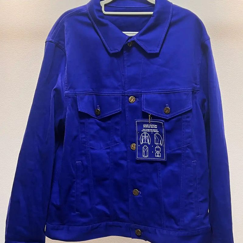 Louis Vuitton Louis Vuitton Men's Dark Blue Cotton Jacket 0089 Size US M / EU 48-50 / 2 - 1 Thumbnail