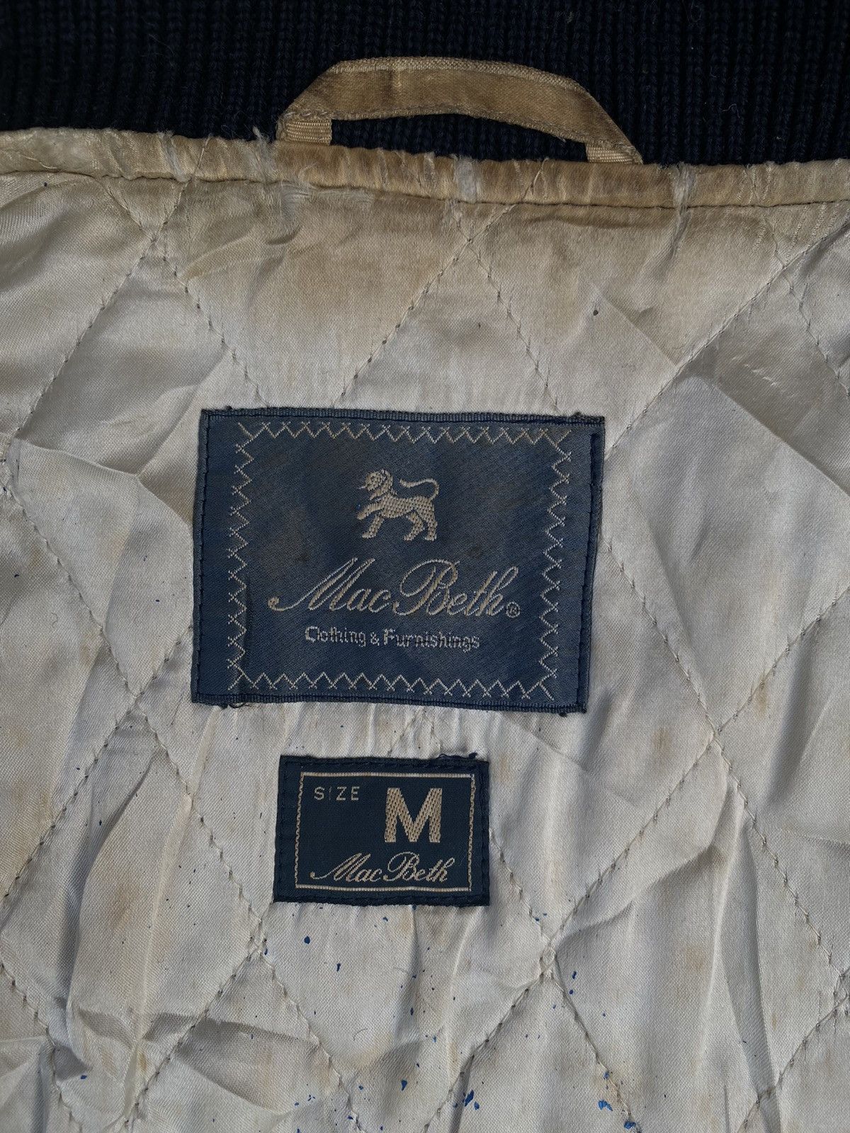 Japanese Brand × Vintage Vintage MACBETH Letterman MB Varsity Wool Leather Jacket.#D1 Size US M / EU 48-50 / 2 - 6 Thumbnail