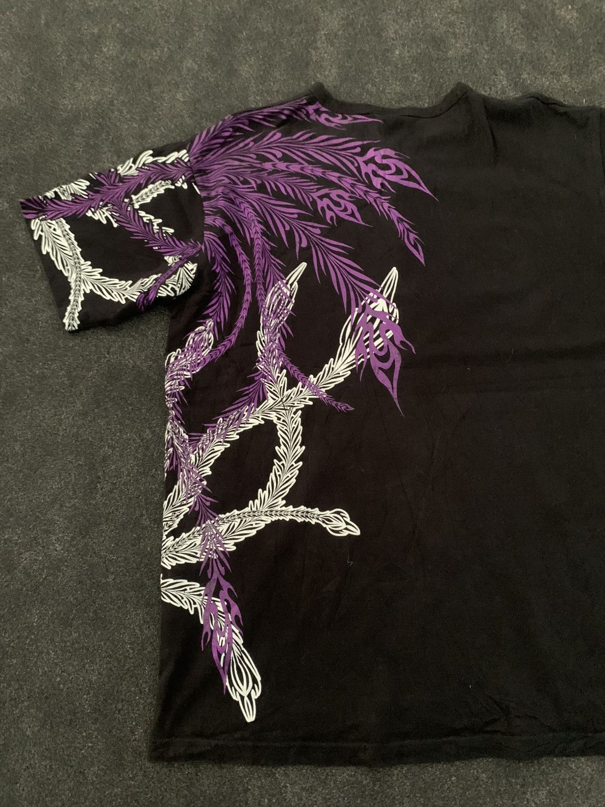 Japanese Brand Y2k Japanese Style Phoenix/Hō-ō Graphic Henley T-Shirt Size US L / EU 52-54 / 3 - 9 Thumbnail