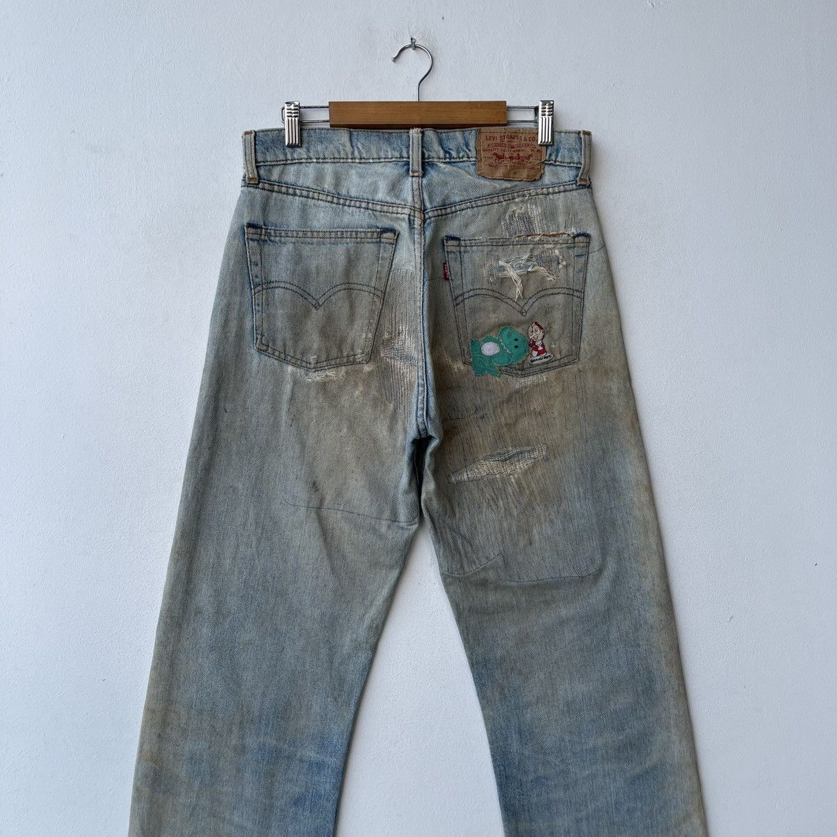 Levi's Vintage Levi’s 509 Reworked Anime Pop-Art Boro Sashiko Denim Size US 31 - 8 Thumbnail