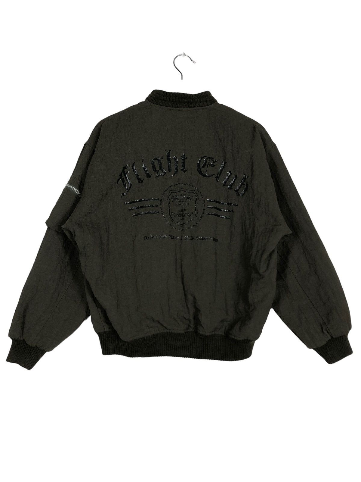 Japanese Brand 🔥 VINTAGE FREE FIGHT CLUB BOMBER JACKET Size US M / EU 48-50 / 2 - 8 Thumbnail