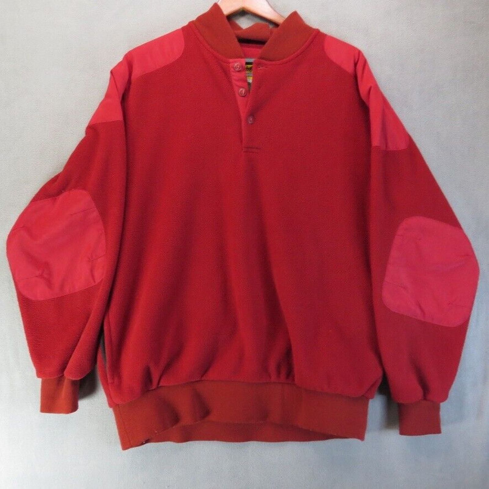 Cabelas Vintage Cabelas Fleece Jacket Mens Lg Red Padded Elbows Size US L / EU 52-54 / 3 - 1 Thumbnail