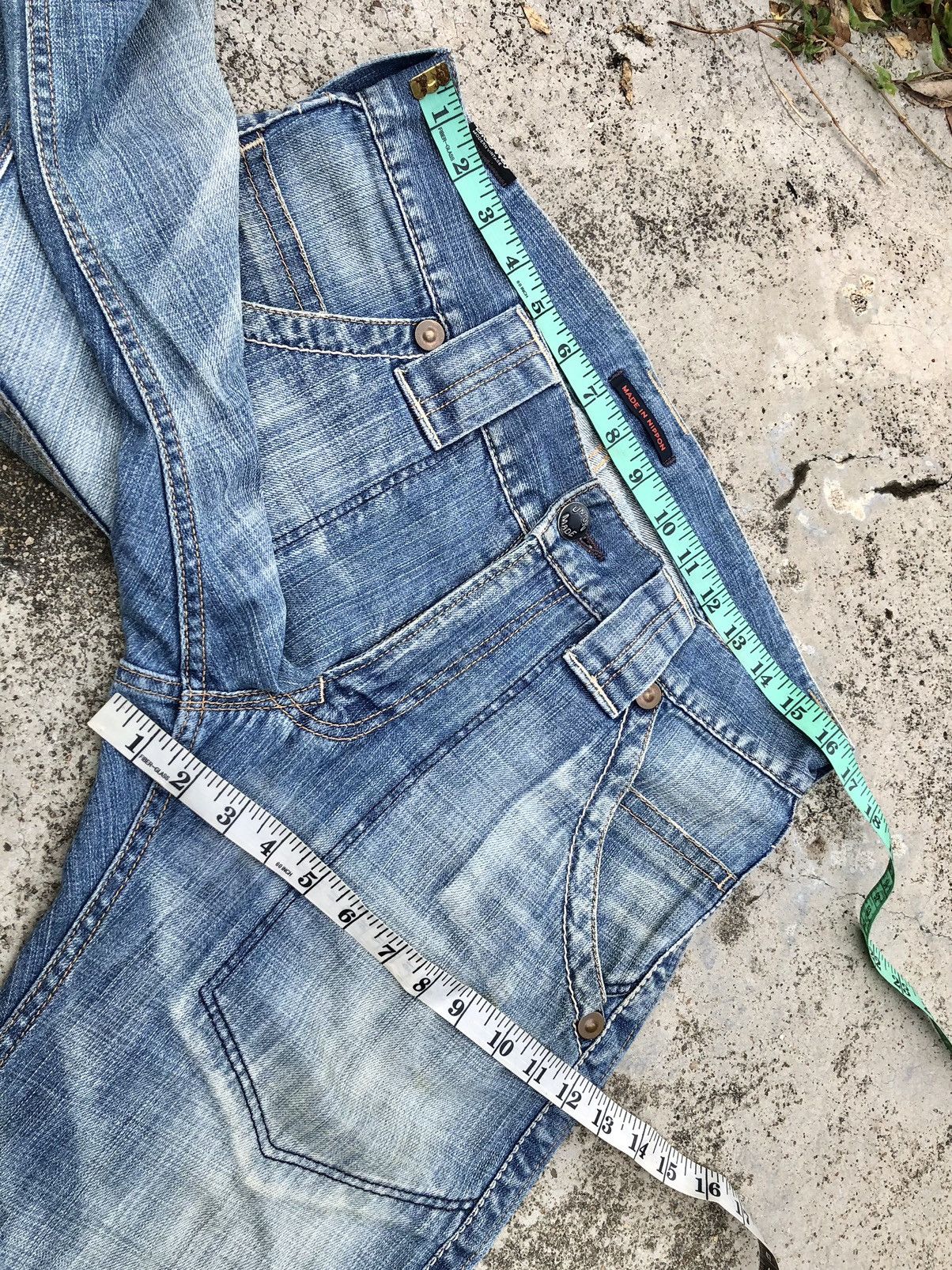Japanese Brand WIDE LEG JAPANESSEN BLUE WAY JEANS Size US 34 / EU 50 - 9 Thumbnail