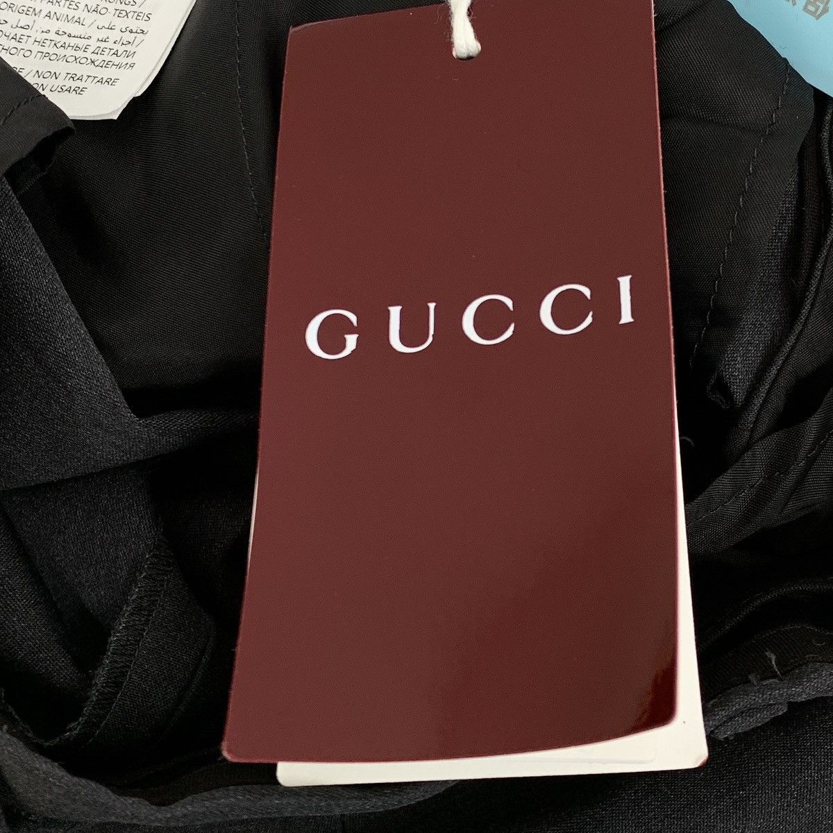 Gucci Gucci Black Grey Logo Letter Embroidered Casual Pants K26WX Size 26" / US 2 / IT 38 - 9 Thumbnail