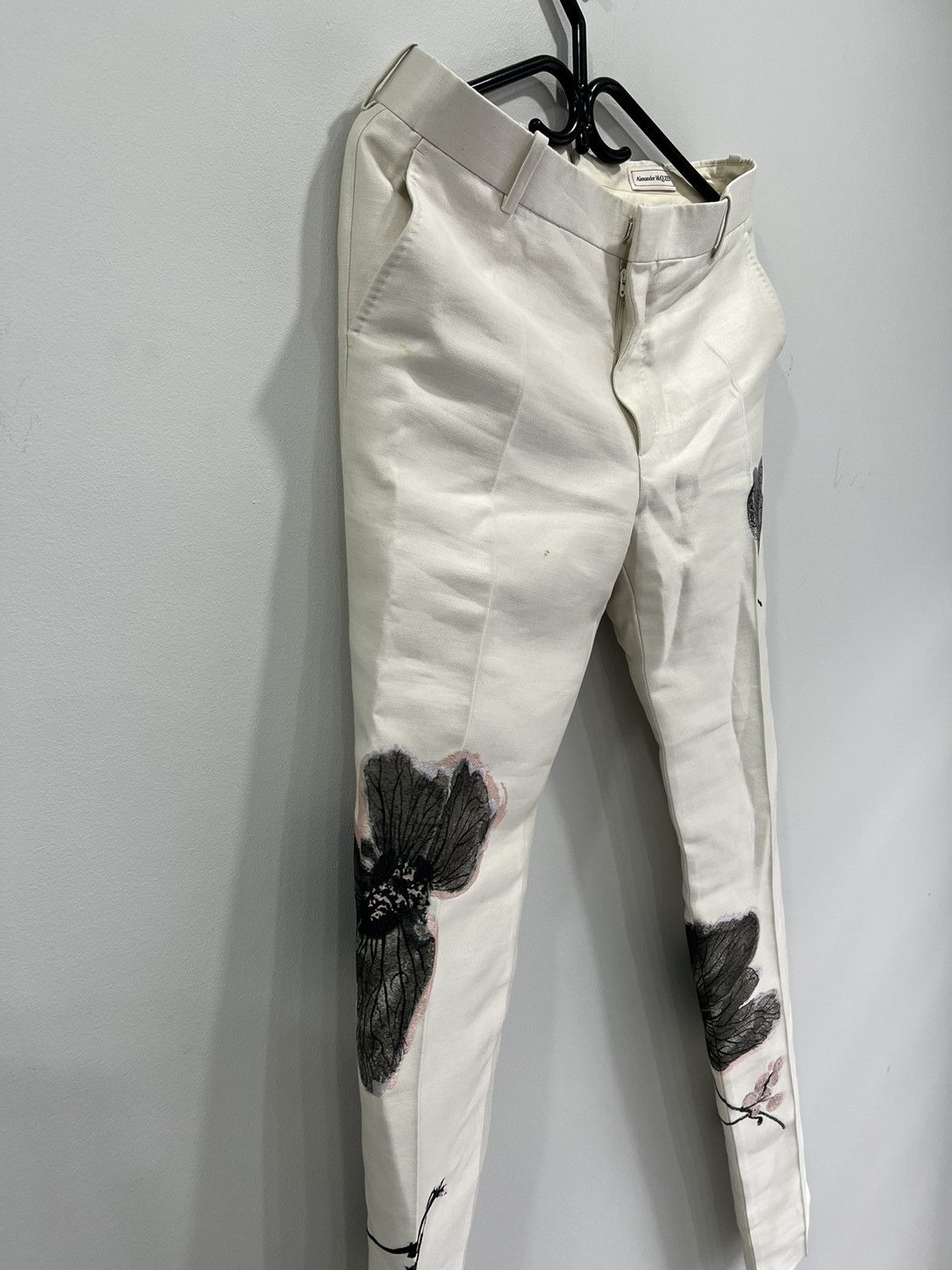 Alexander McQueen ALEXANDER MCQUEEN CAMO INK FLORAL JACQUARD TROUSERS PANTS Size US 32 / EU 48 - 5 Thumbnail
