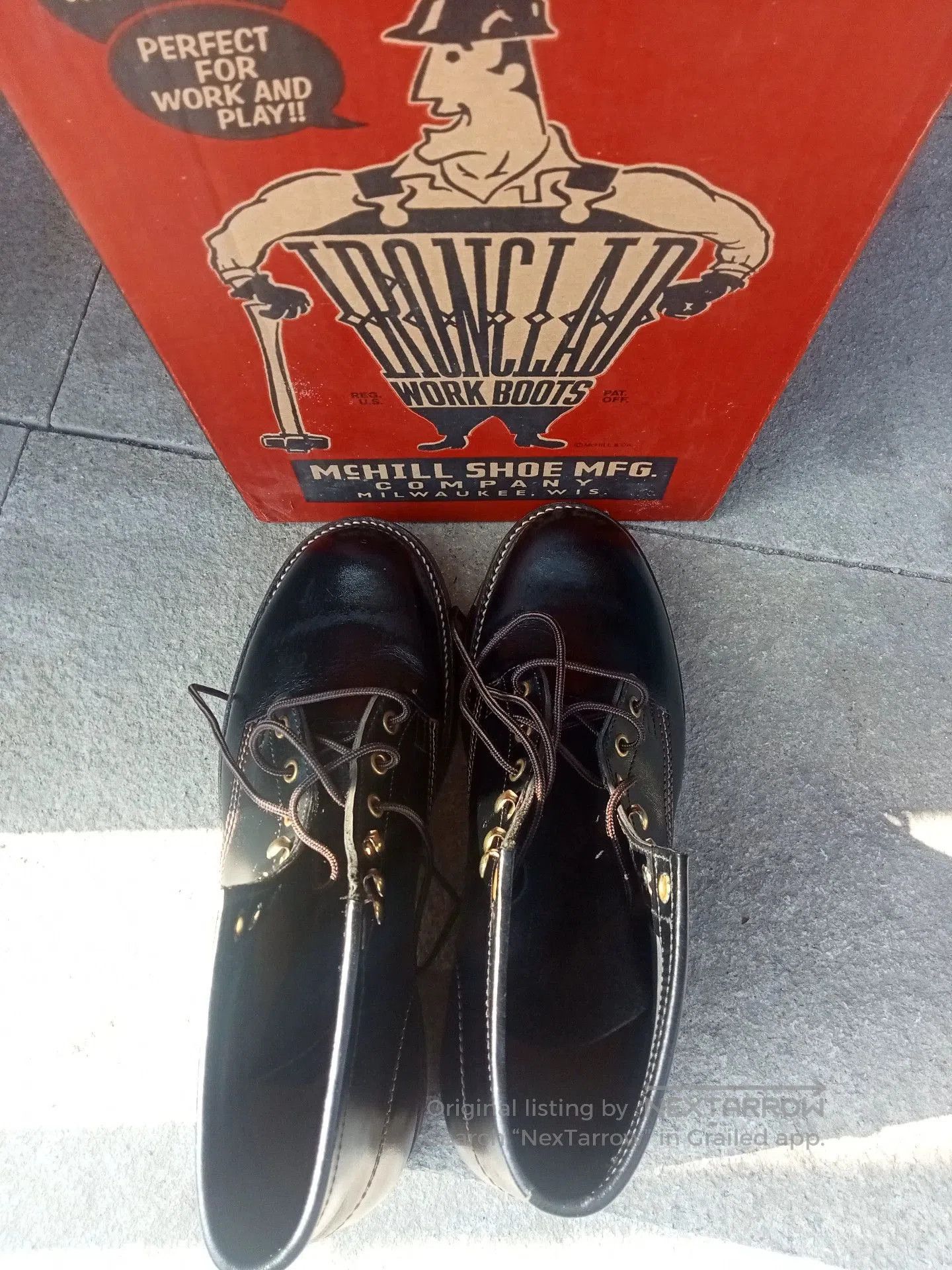 TOYS McCOY TOYS MCCOY Vintage Horsehide 10D Work Boots. Size US 10 / EU 43 - 4 Thumbnail