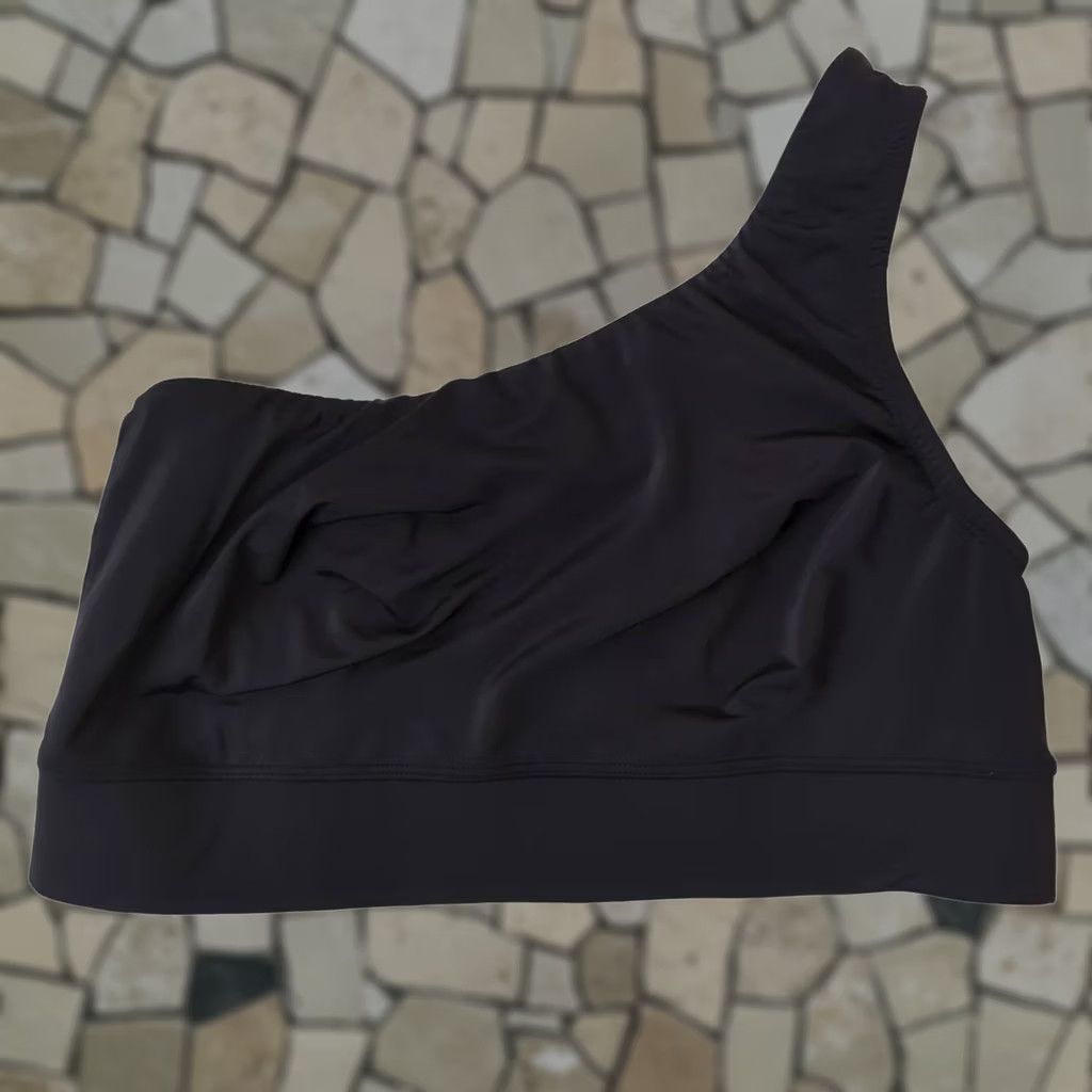 Vintage VINTAGE Parade One Shoulder Strap Black Bra Size 2 Wireless Comfort Loungewear EUC Size ONE SIZE - 1 Thumbnail