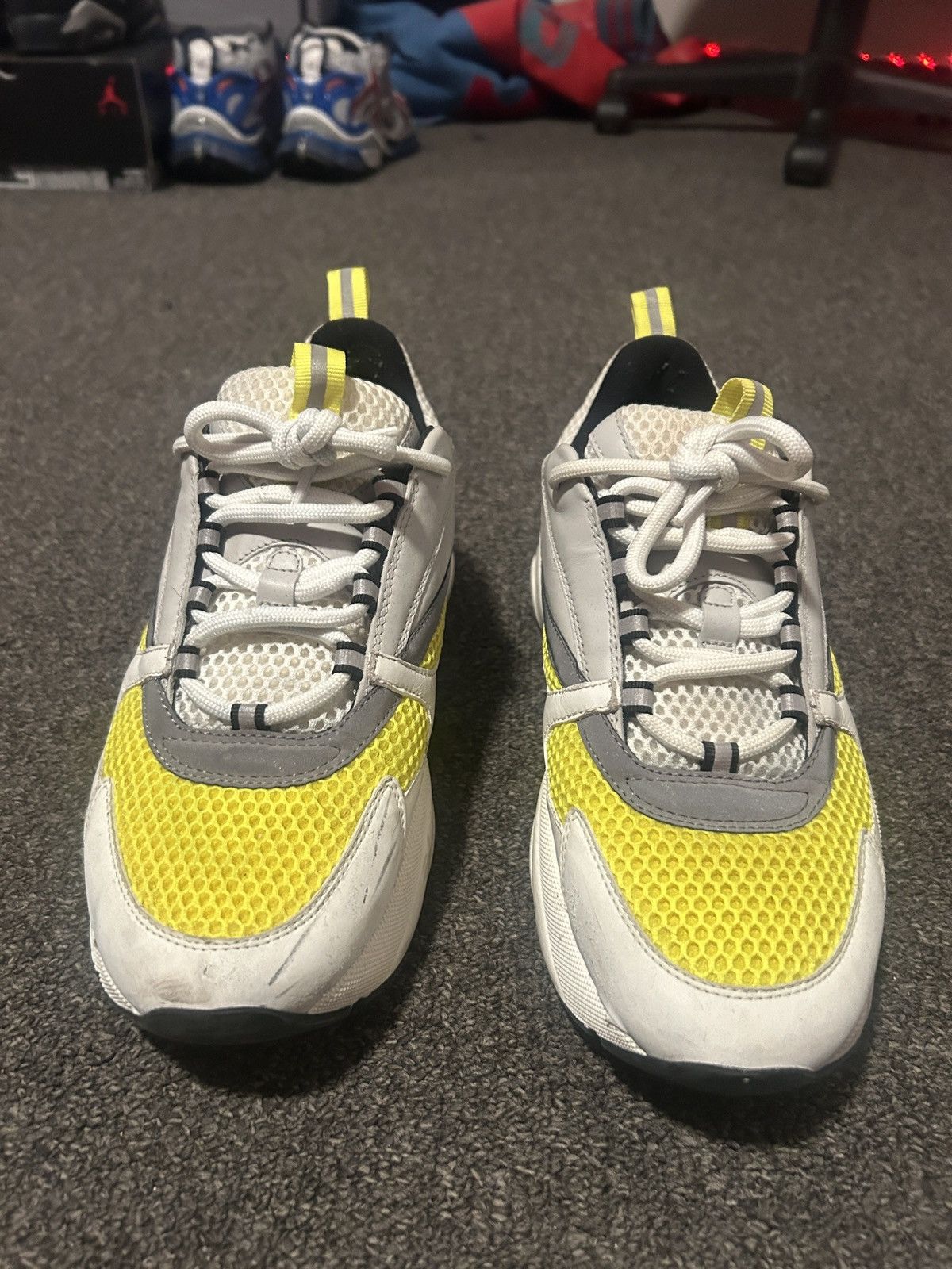 Dior Dior B22 White Yellow Size US 10 / EU 43 - 1 Thumbnail