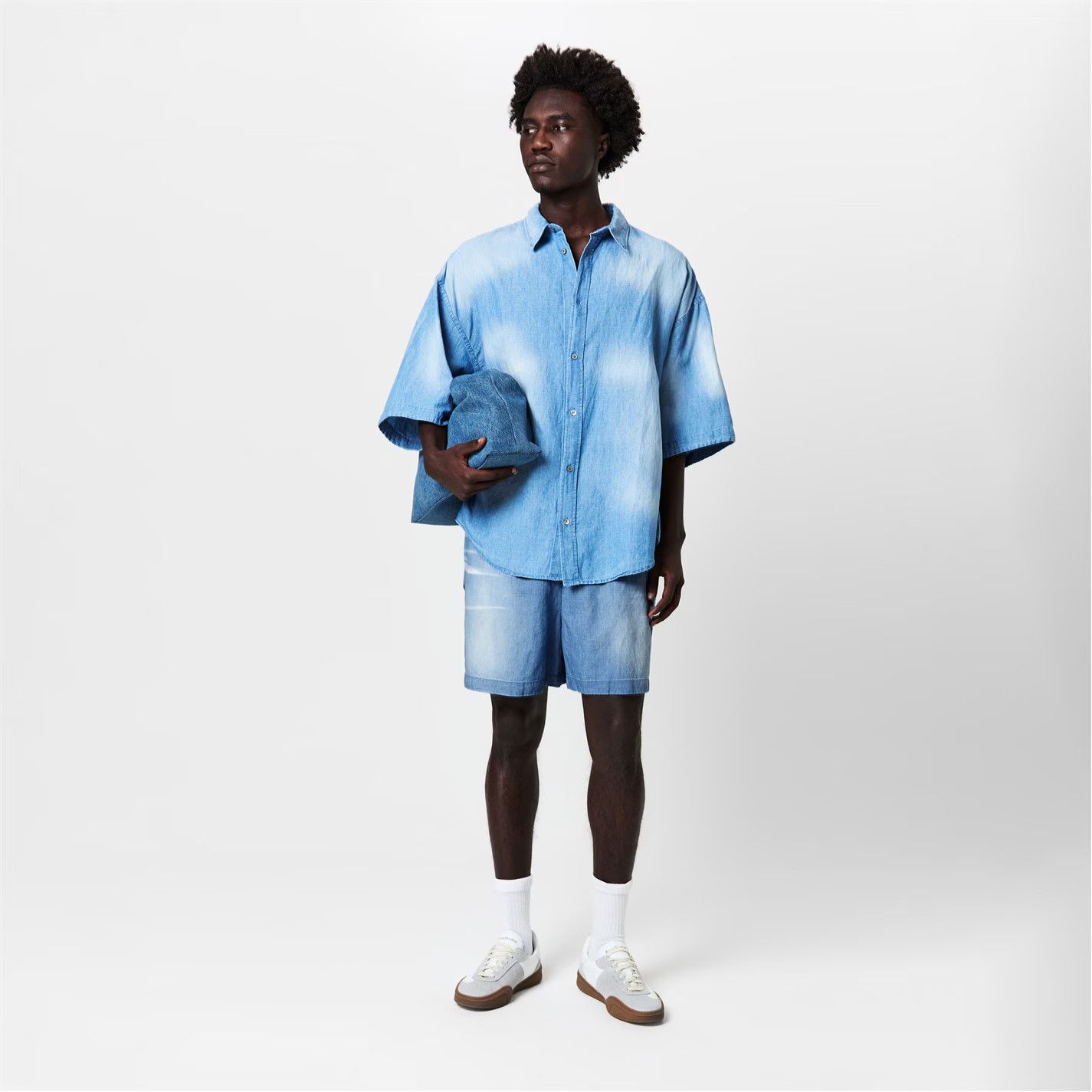 Acne Studios o1g2r1mq0825 Acne Ruxer Short in Blue Size US 30 / EU 46 - 6 Thumbnail
