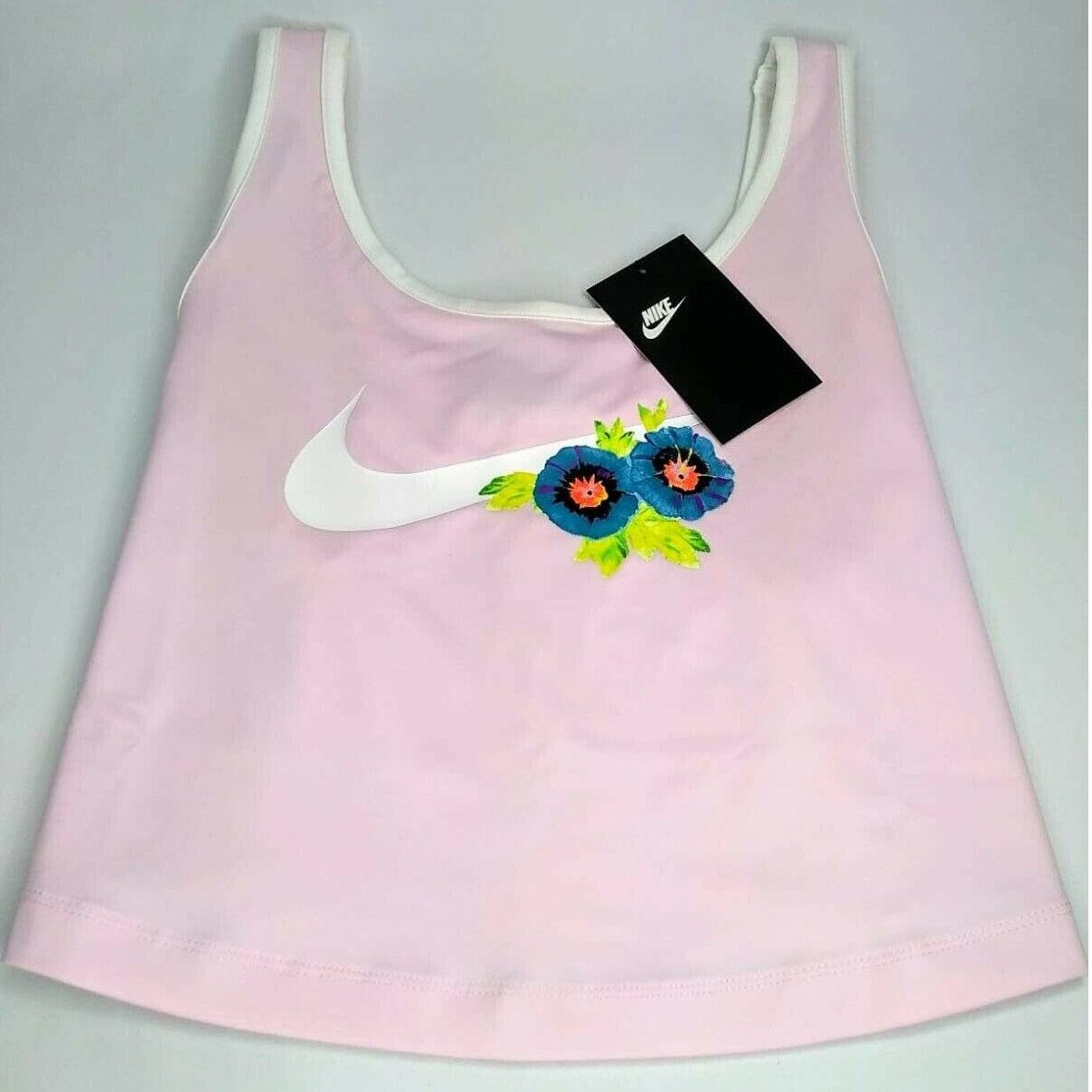 Nike Nike Tropical Womans Top Crop Shirt New Medium Size US XS / EU 42 / 0 - 1 Thumbnail