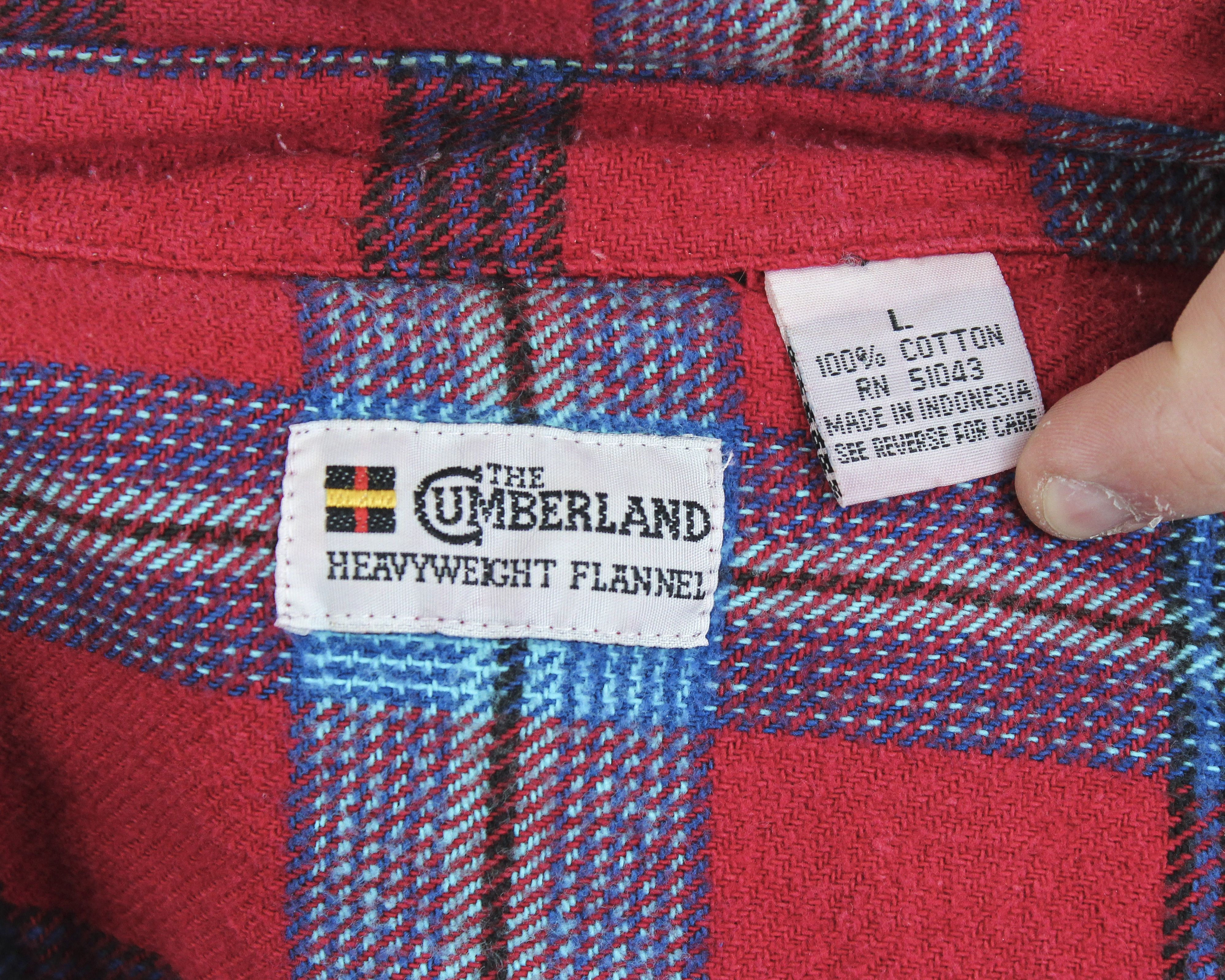Designer × Other × Vintage Cumberland Men L Heavyweight Flannel Thick Shirt Check Plaid Size US L / EU 52-54 / 3 - 5 Thumbnail