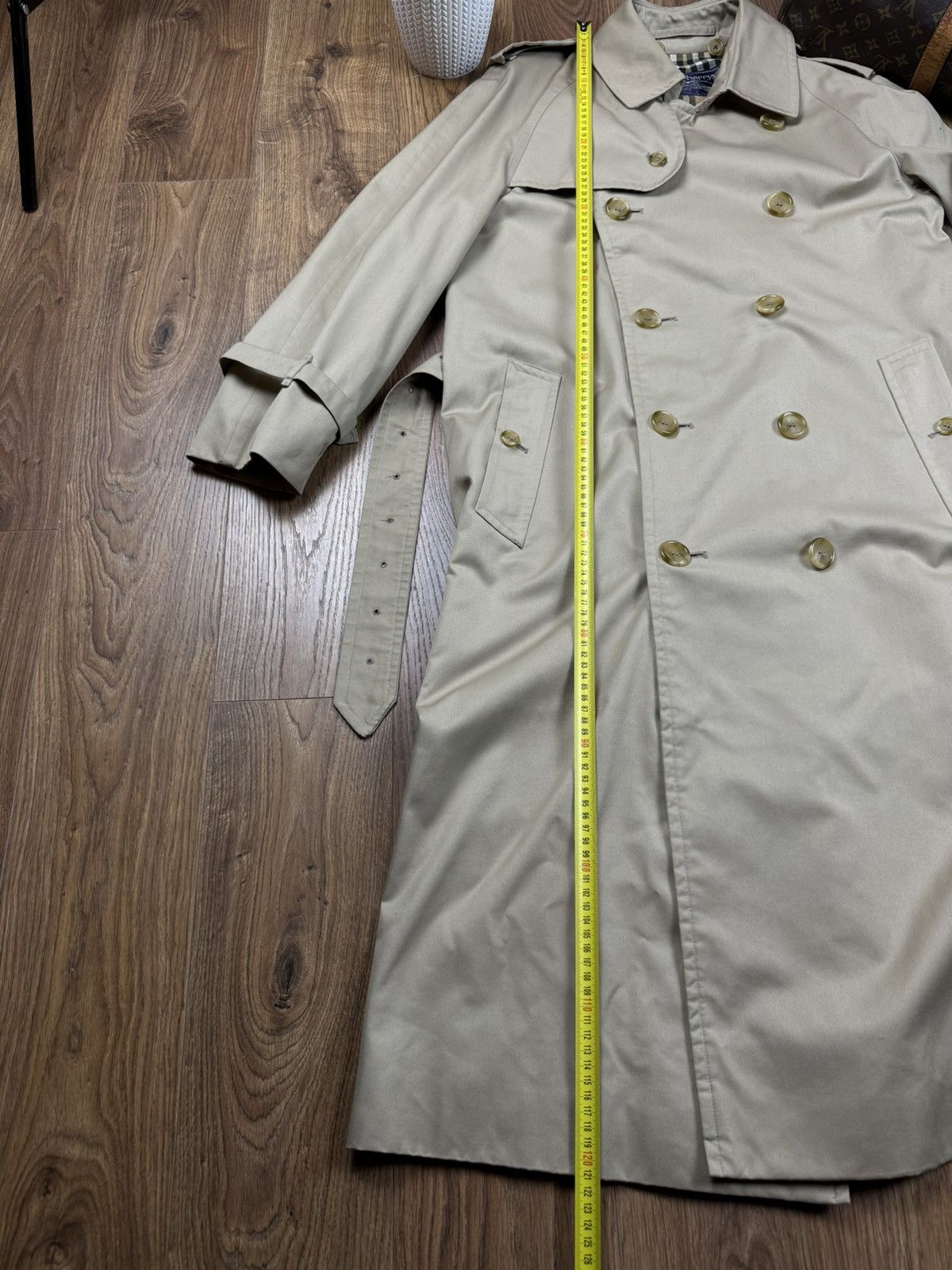Burberry Vintage trench coat Burberry original luxury streetwear item Size L / US 10 / IT 46 - 9 Thumbnail