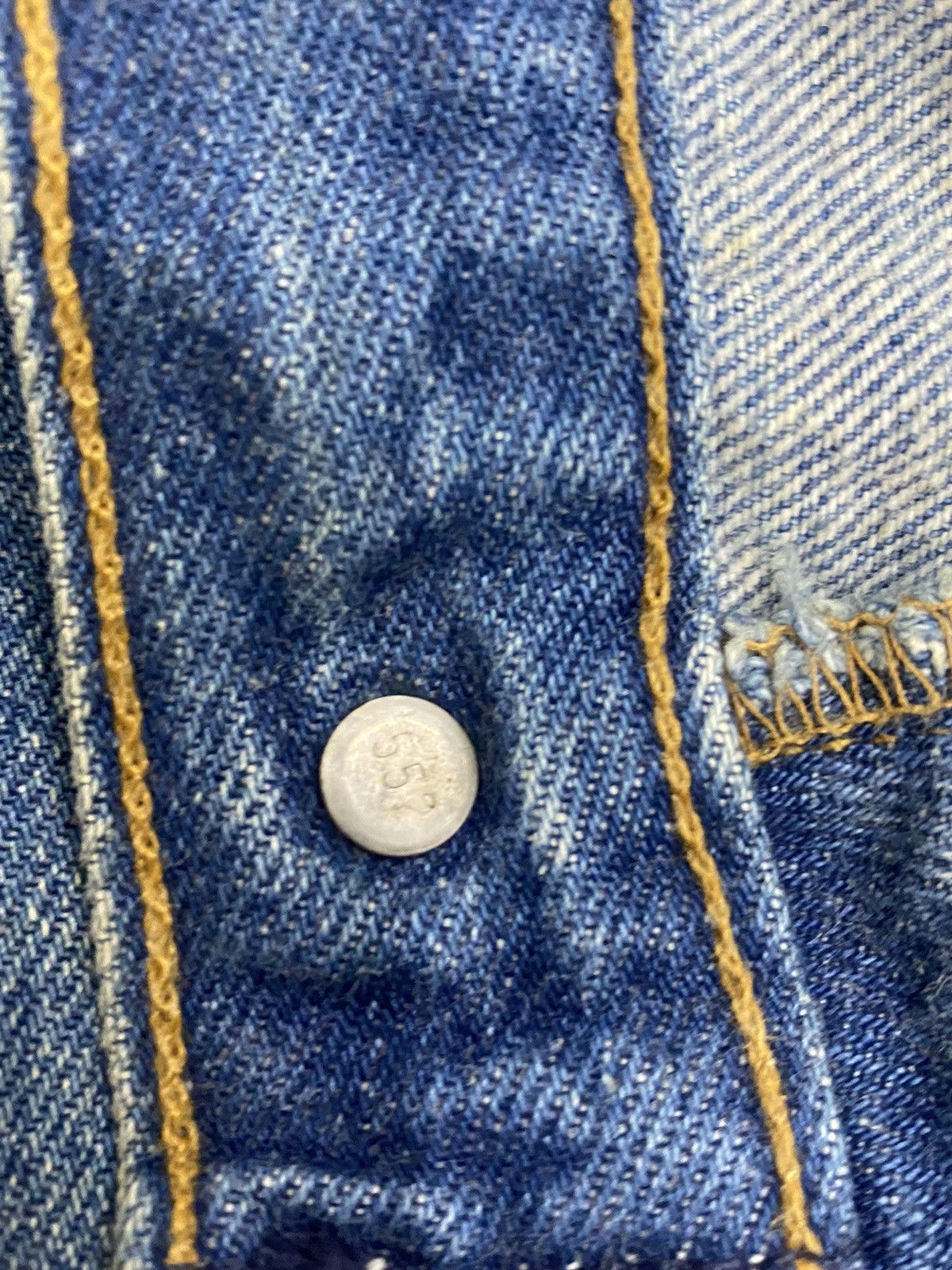 Levi's Vintage 90s Levis 501 XX Button Fly 552 Distressed Blue Jean Size US 34 / EU 50 - 15 Thumbnail