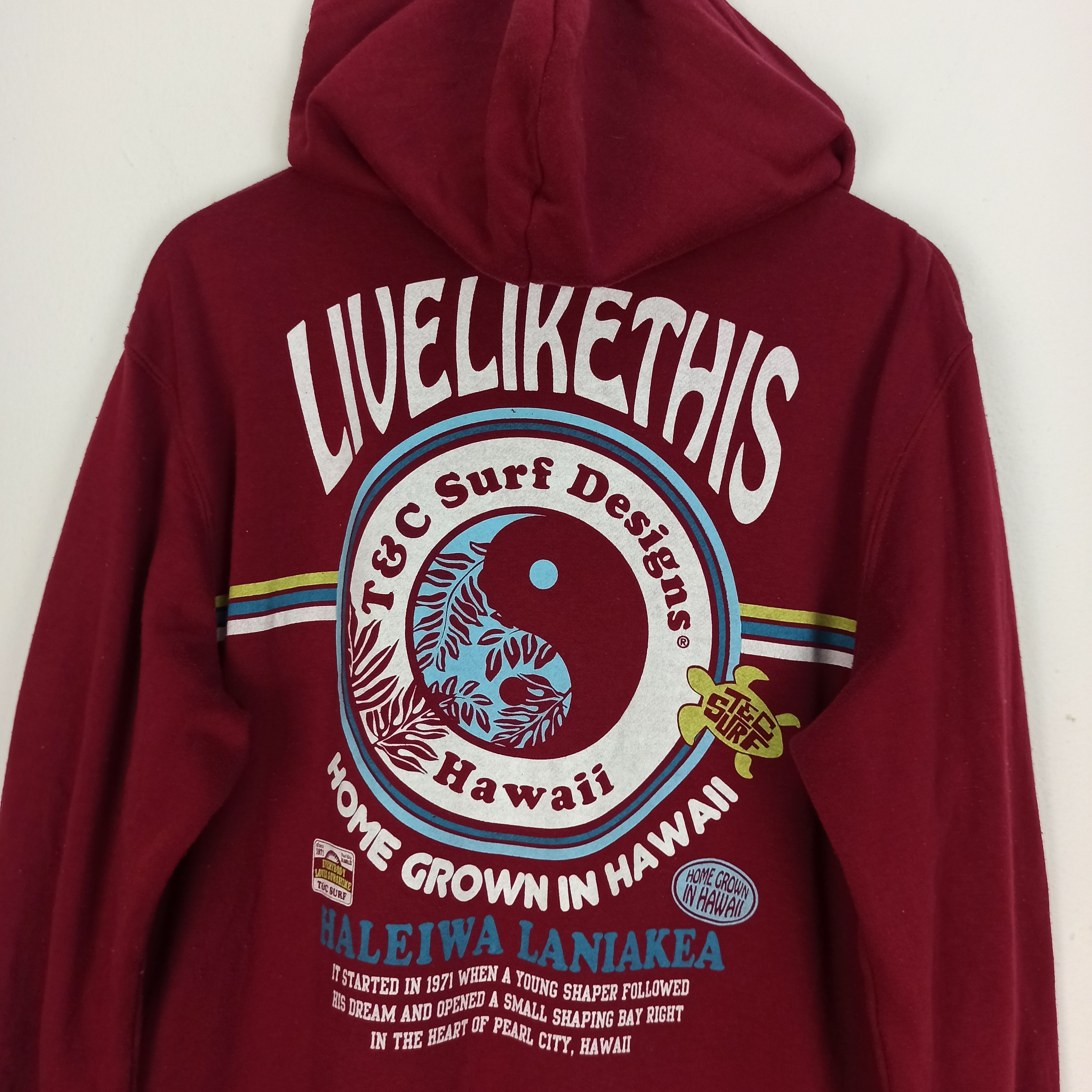 Other Rare Vintage T&C Surf Hawaii Hoodie Size US L / EU 52-54 / 3 - 2 Thumbnail