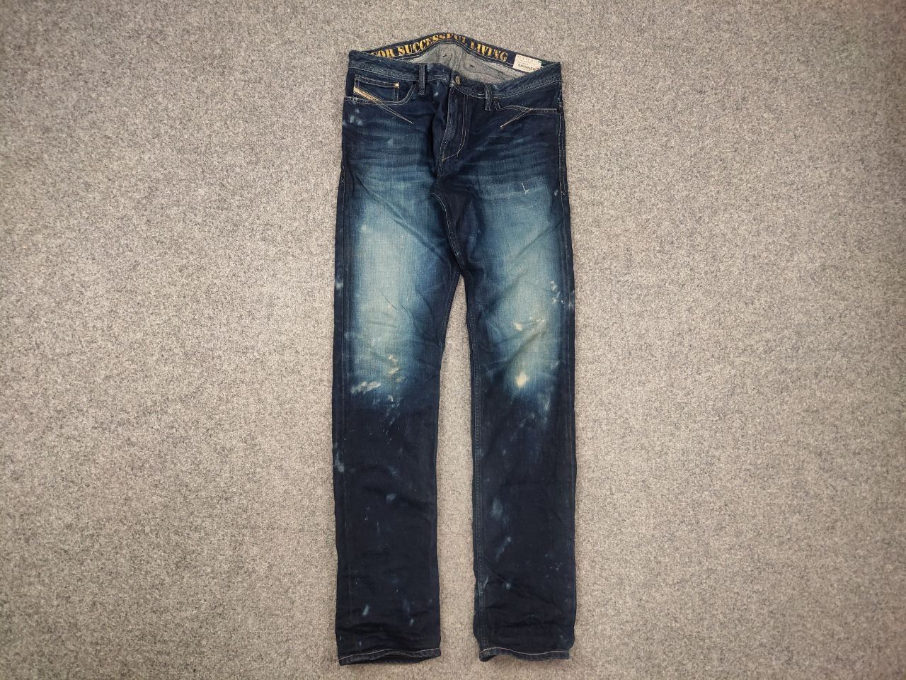 Diesel Diesel shioner Dark dyed Faded Denim Jeans Vintage Style Size US 34 / EU 50 - 6 Thumbnail