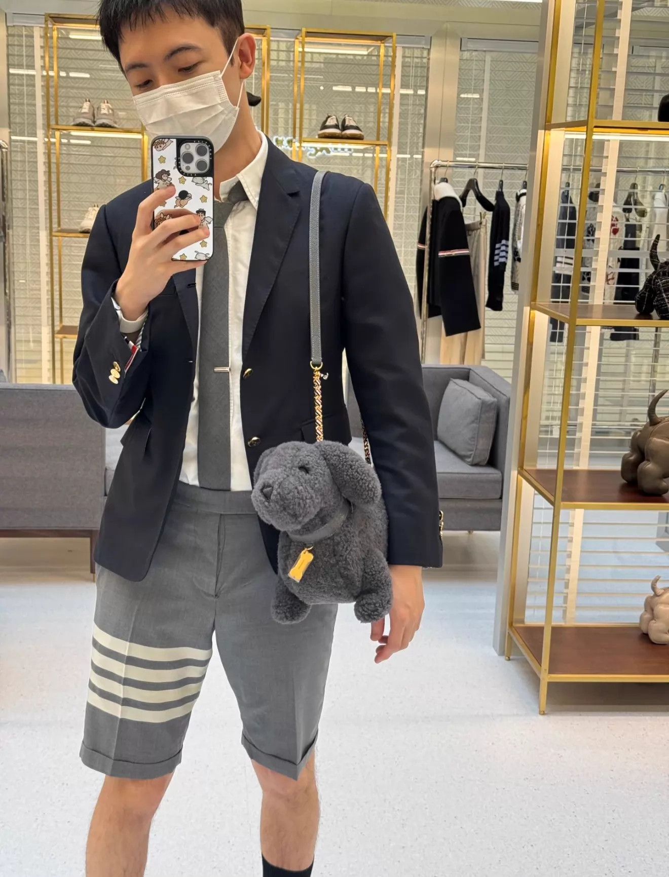 Thom Browne Thom Browne 4-Bar Mid-Gray Suit Shorts Size 2 Size US 32 / EU 48 - 5 Thumbnail