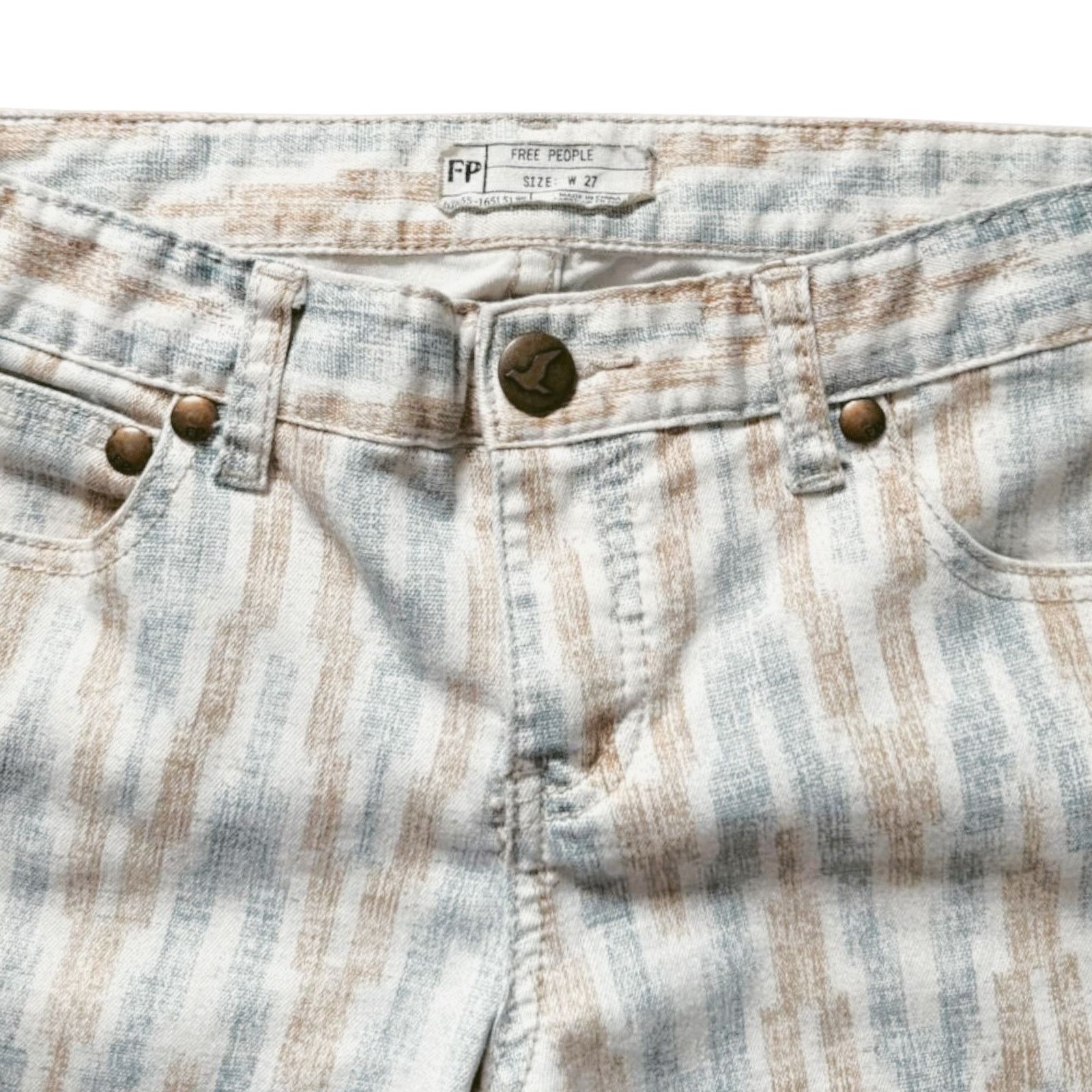 Free People Free People Multicolor Pants | Size 27 Size 27" / US 4 / IT 40 - 3 Thumbnail