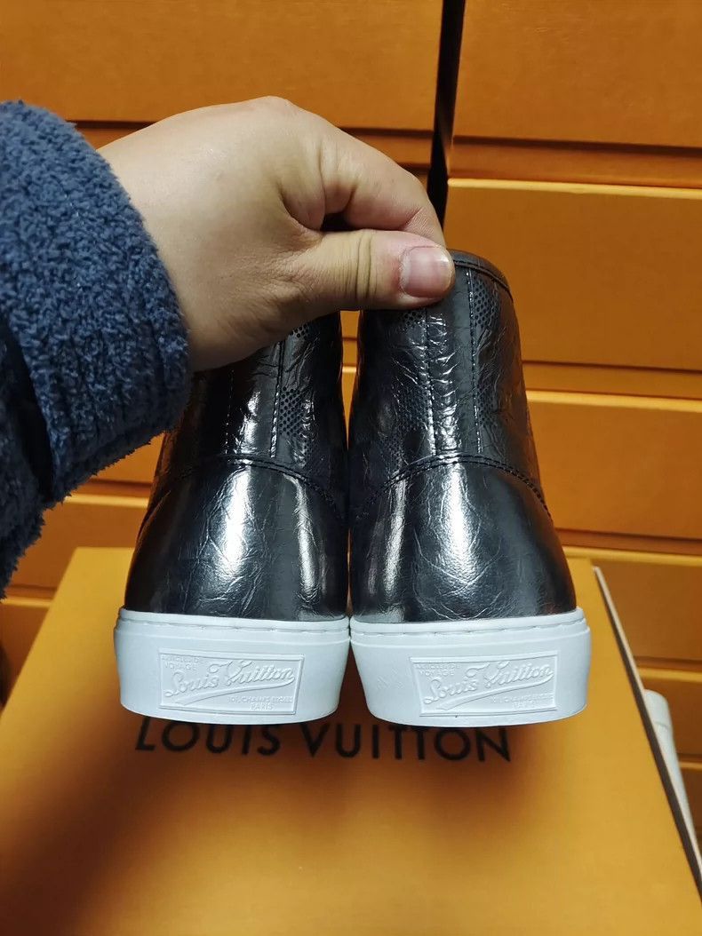 Louis Vuitton Louis Vuitton Men's Metallic Checkerboard Plate Shoes-2507 Size US 5 / EU 37 - 8 Thumbnail