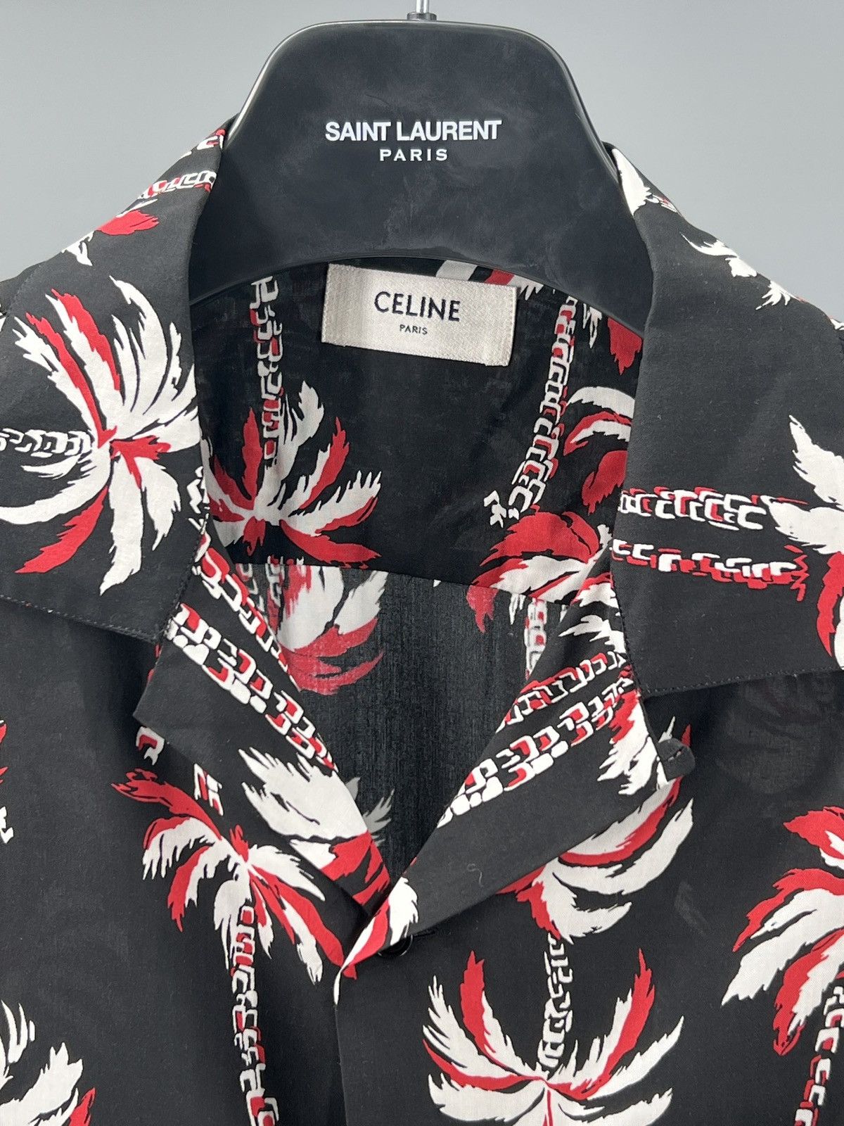 Celine Palm tree print Hawaiian shirt size 39 Size US M / EU 48-50 / 2 - 5 Thumbnail