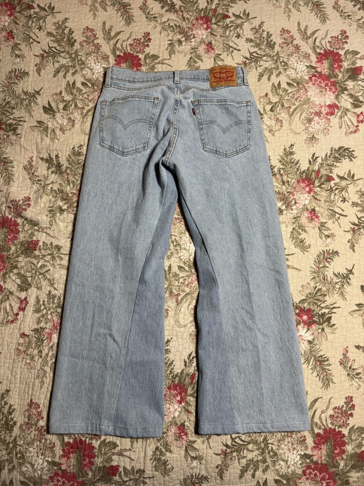 Levi's Levis 505 Light Wash Jeans Size US 32 / EU 48 - 2 Thumbnail
