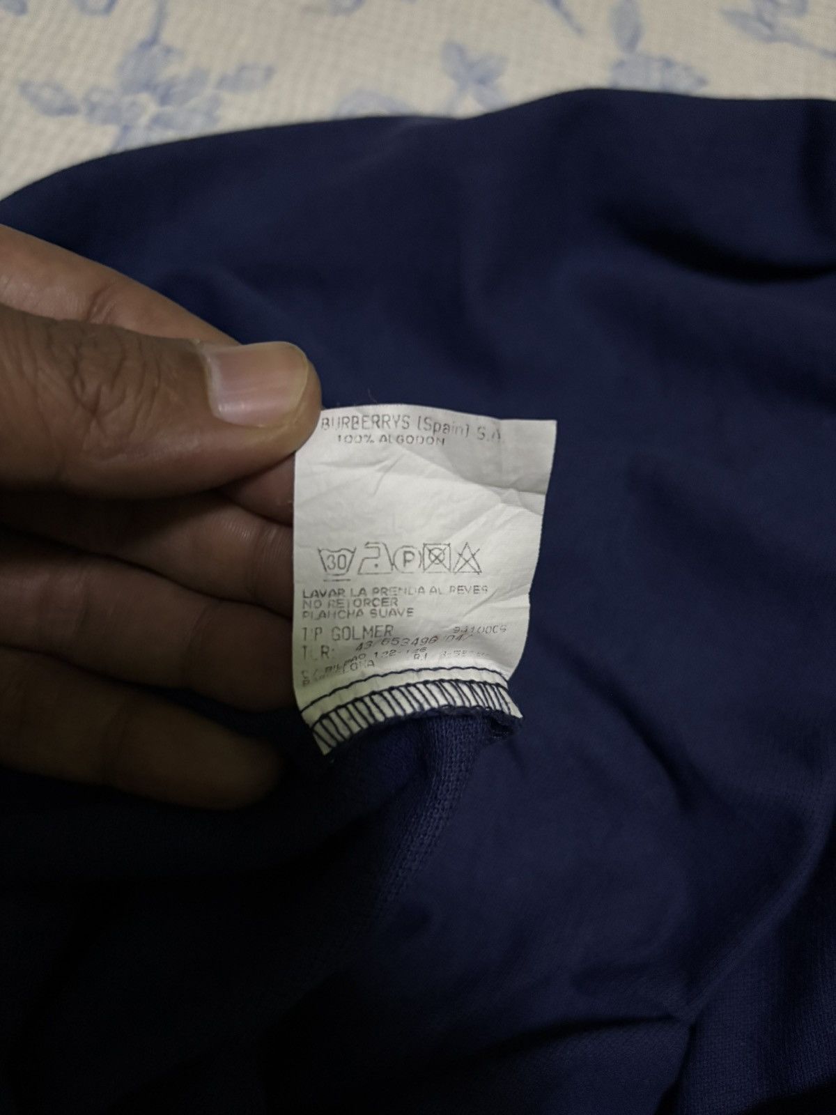 Burberry Burberrys Vintage Golf Polo Shirt Navy Valencia 90s Size US M / EU 48-50 / 2 - 14 Thumbnail