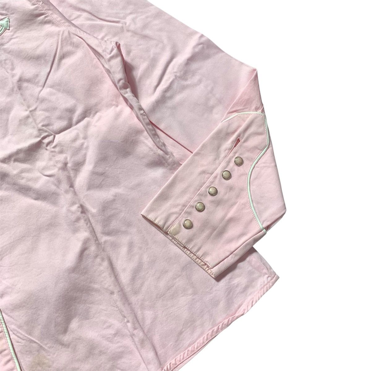 Wrangler Western Style Button Snap Shirt Pink