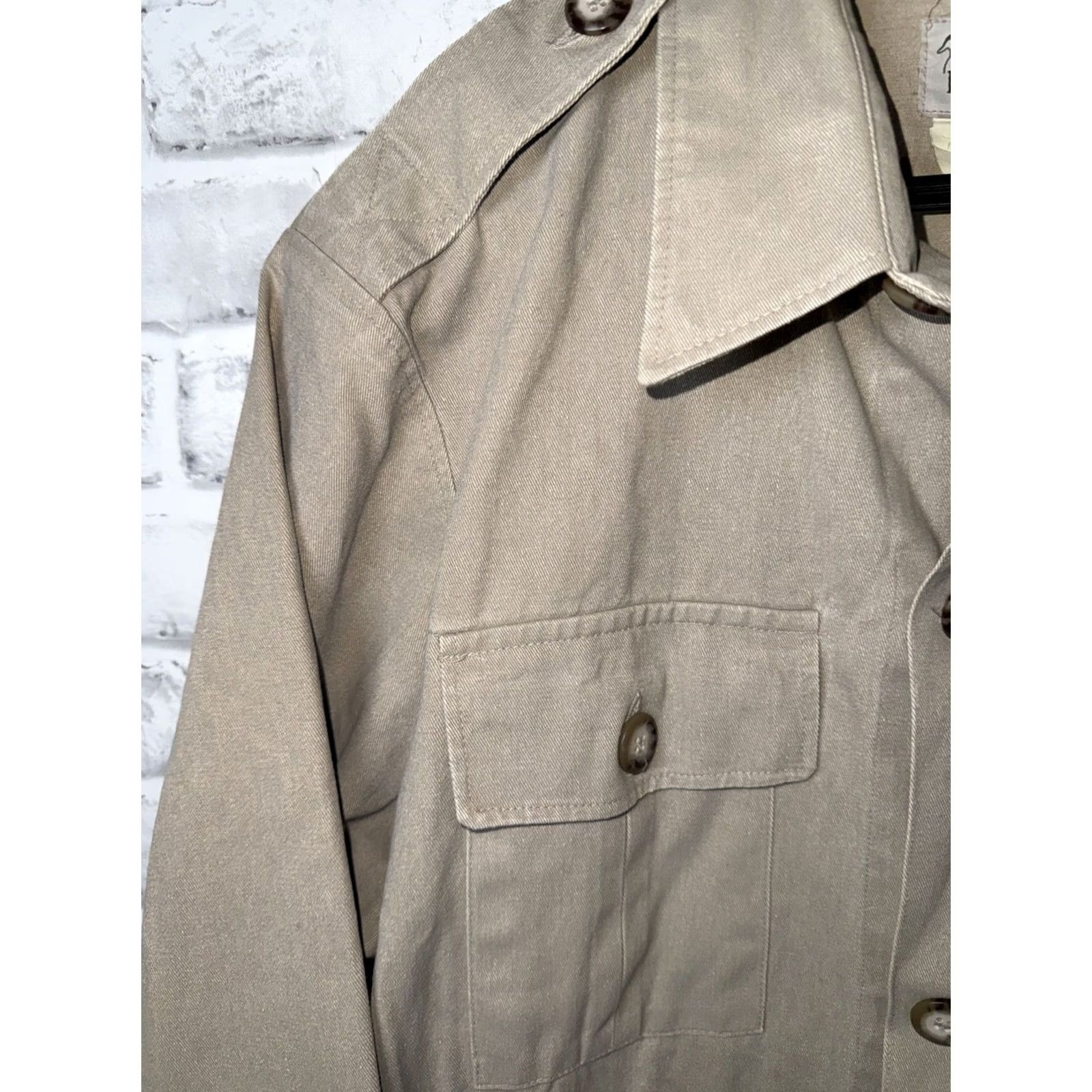 Vintage VTG DUXBAK Canvas Beige Safari Style Coat Mens L USA Size US L / EU 52-54 / 3 - 4 Thumbnail