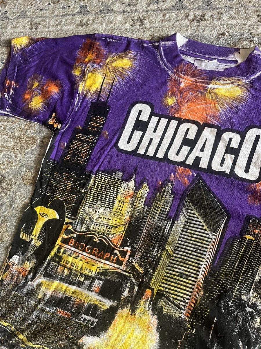 Vintage 90’s Single Stitch Chicago FireWork AOP L Tee Size US L / EU 52-54 / 3 - 2 Thumbnail