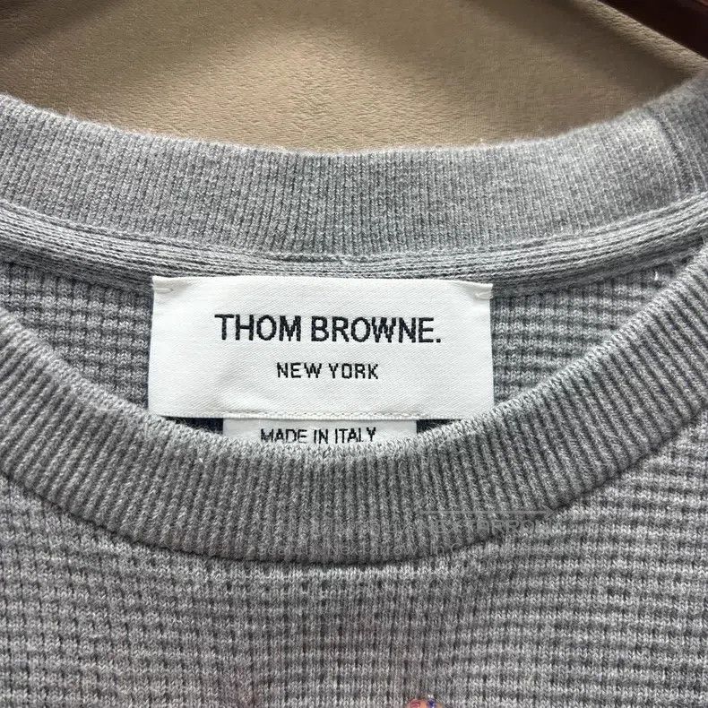 Thom Browne Thom Browne Gray Waffle Sweatshirt Size US M / EU 48-50 / 2 - 3 Thumbnail