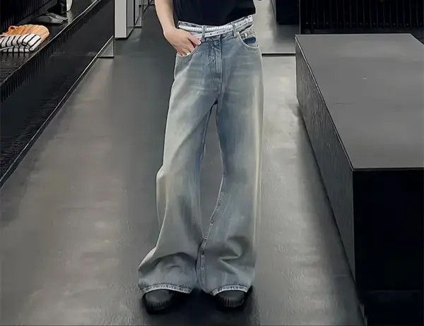 Other Faded Blue Baggy jeans Size US 30 / EU 46 - 1 Thumbnail