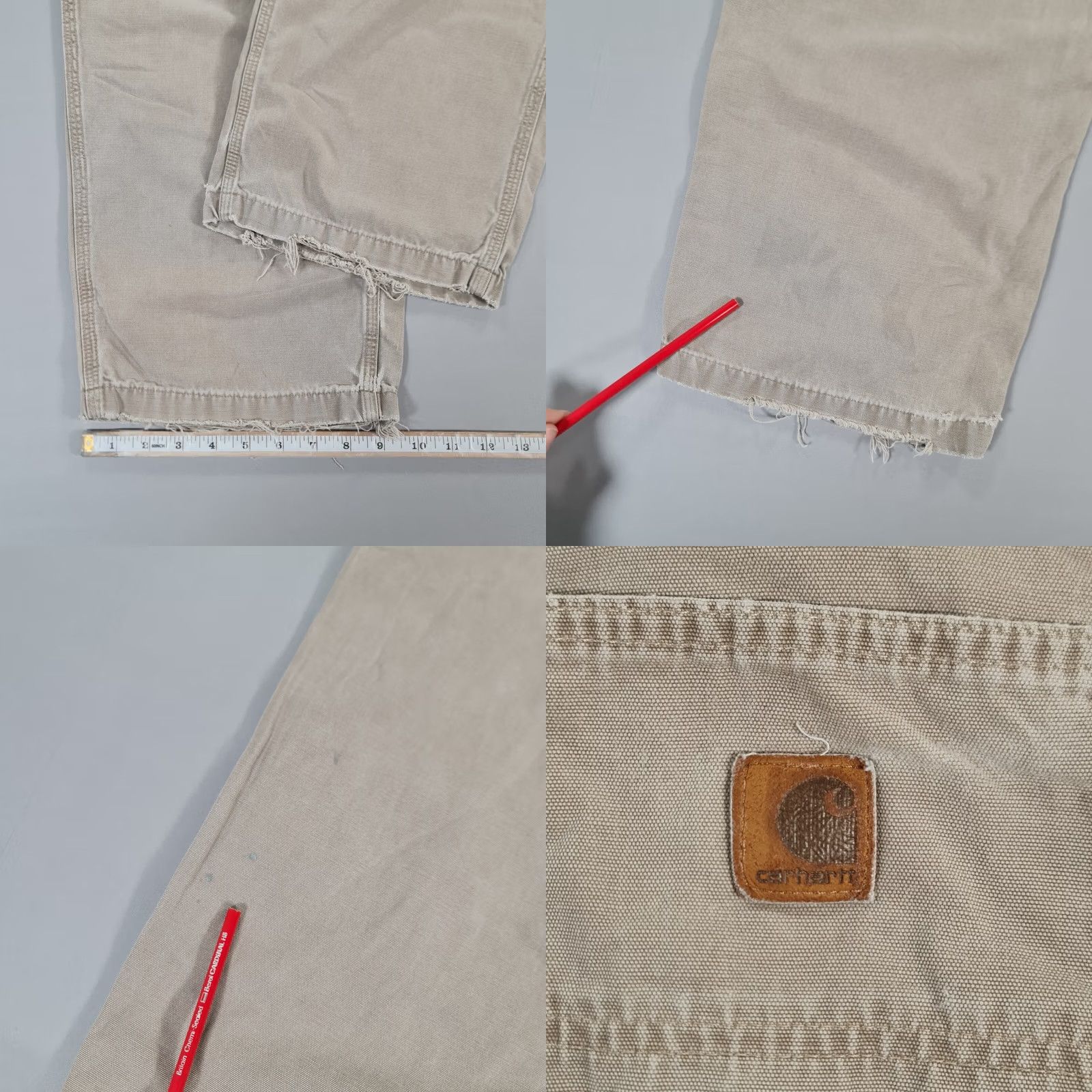 Carhartt Carhartt Mens Trousers Canvas Beige W40 L30 Carpenter Relaxed Straight Regular Pants Dungaree Fit B176 Size US 40 / EU 56 - 8 Thumbnail