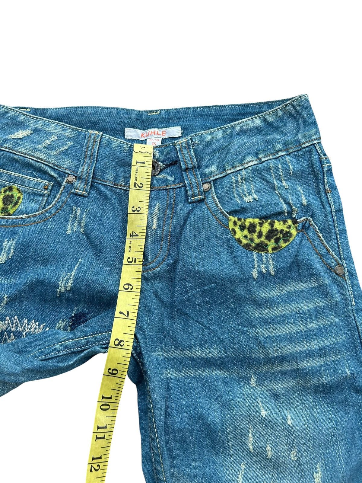 Kapital × Vintage × Who Decides War Hippies Style Japanese Distressed Denim Jeans Rare 🎌☠️ Size US 27 - 21 Thumbnail