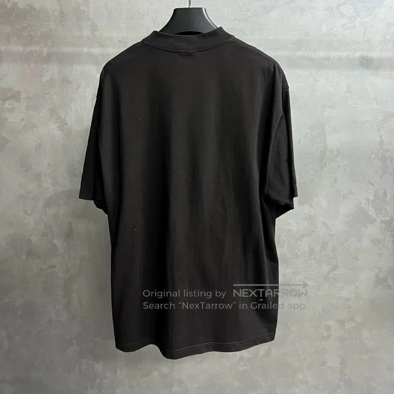Balenciaga Balenciaga Black Letter Printed Straight Leg Short Sleeve Size US M / EU 48-50 / 2 - 5 Thumbnail