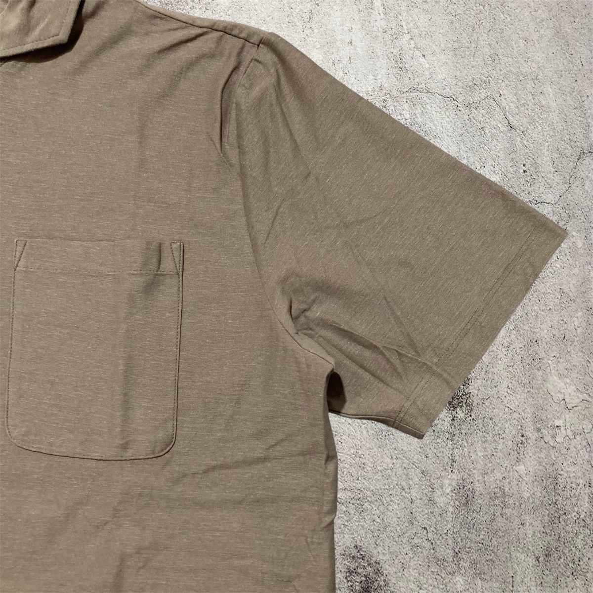 Japanese Brand 2000s Artisan Pocket Polo Tshirt Brown Designer Size US L / EU 52-54 / 3 - 4 Thumbnail