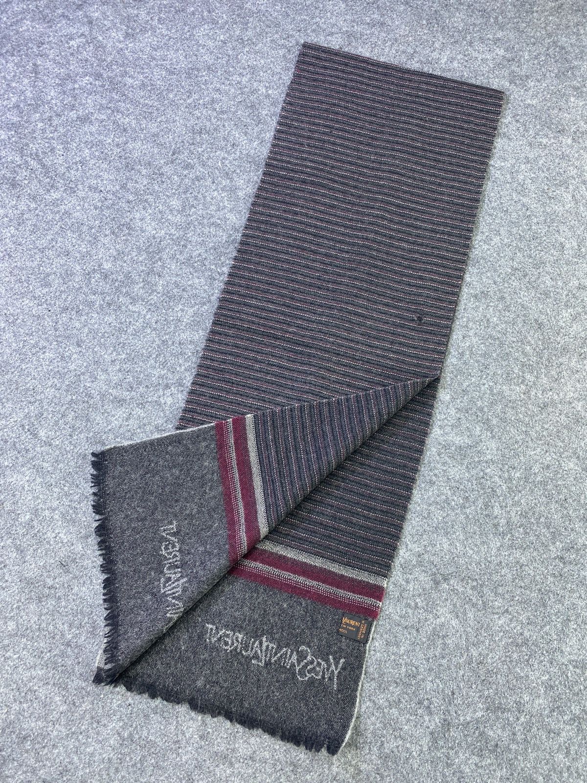 Vintage × Yves Saint Laurent Yves Saint Laurent Scarf/Muffler/Neckwear -T889 Size ONE SIZE - 4 Thumbnail