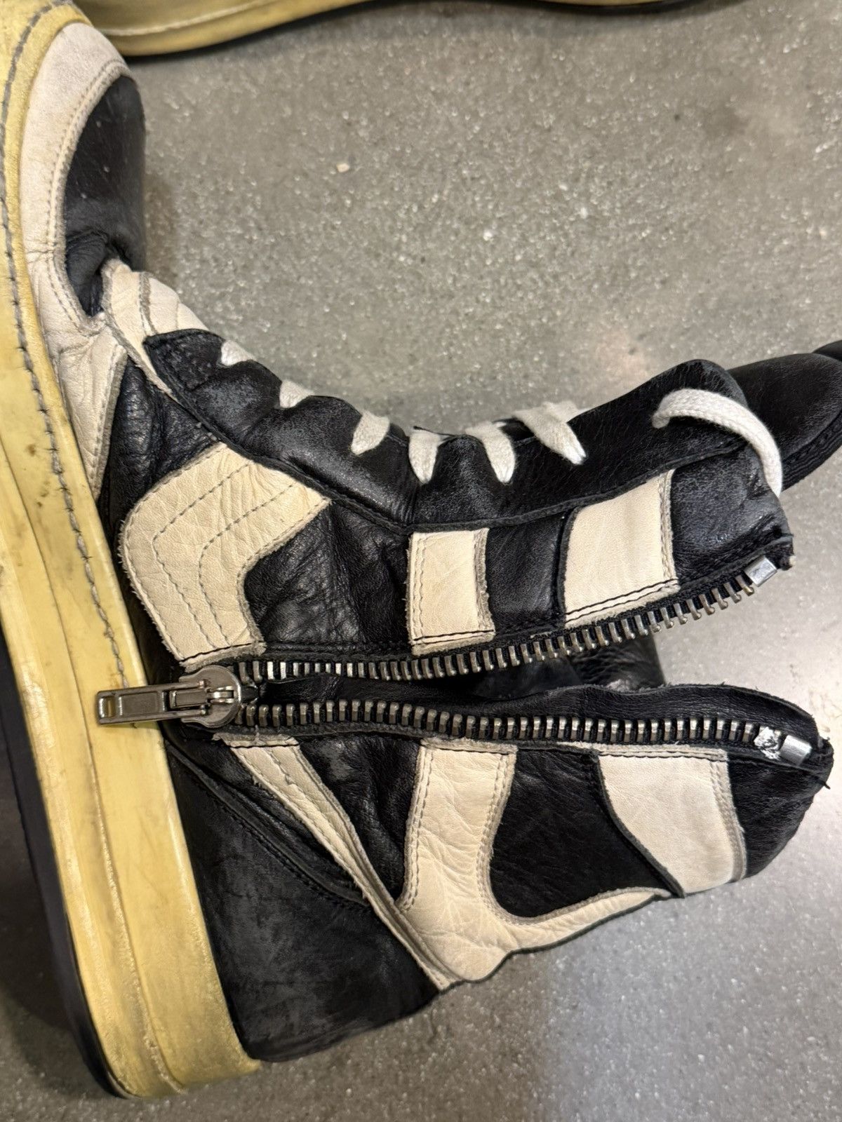 Rick Owens AW06 Oreo Geobasket Dunks Size US 9.5 / EU 42-43 - 6 Thumbnail