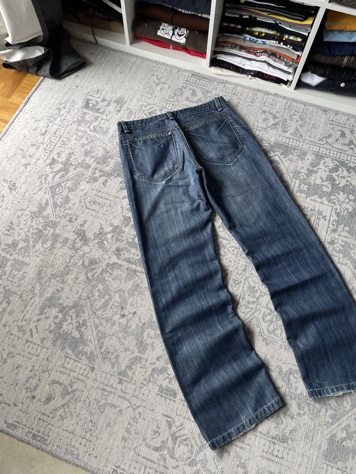 Other Vintage Avant Garde Jeans Flared Baggy Wide Japanese Y2K Size US 34 / EU 50 - 7 Thumbnail
