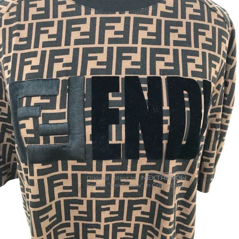 Fendi Fendi Full Print Letter Embroidery Short Sleeve Shirt Size S / US 4 / IT 40 - 5 Thumbnail