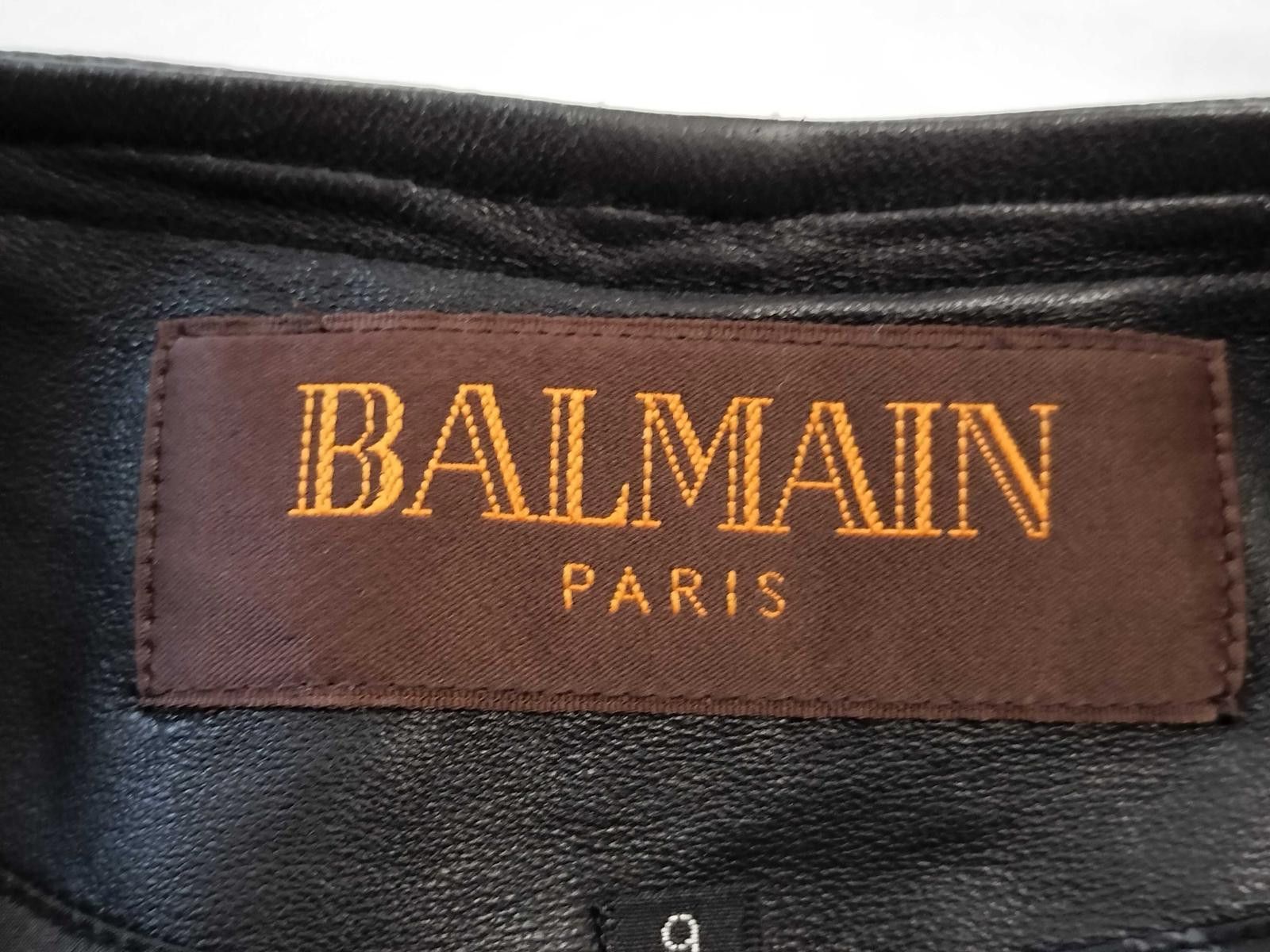 Balmain Balmain Quilted Leather Jacket Size ONE SIZE - 8 Thumbnail